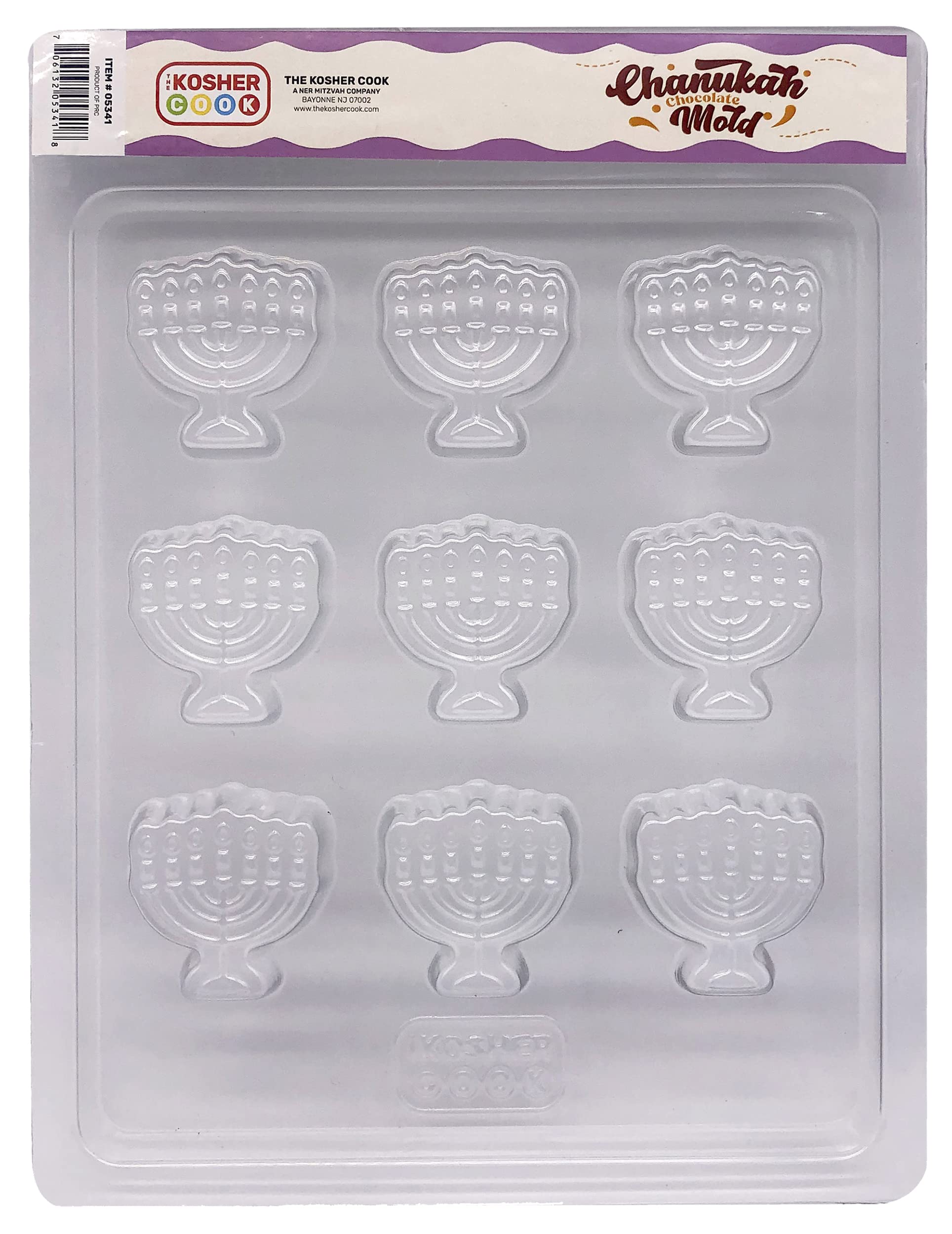 Hanukkah Chocolate Molds - Menorah Shaped for Baking & Gifts