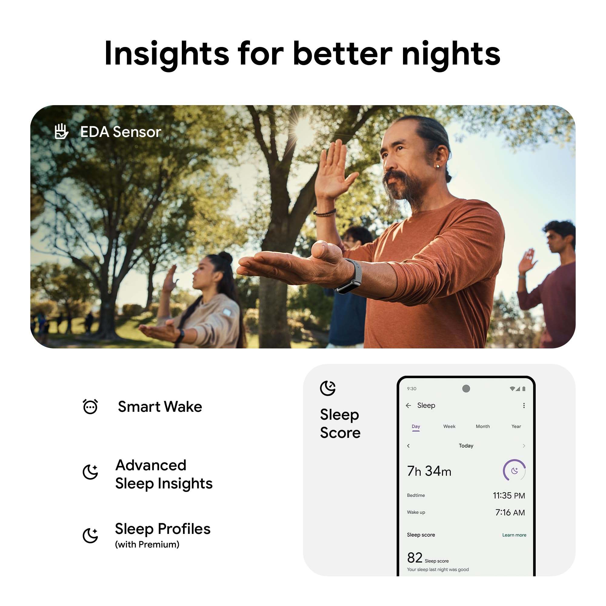Fitbit Charge 6 Fitness & Health Smartwatch with GPS, Heart Rate Monitor, Google Apps - Includes 6-Month Premium Membership & S/L Bands (Porcelain/Silver) - Perfect for Workouts, Running, Swimming & Daily Activity Tracking