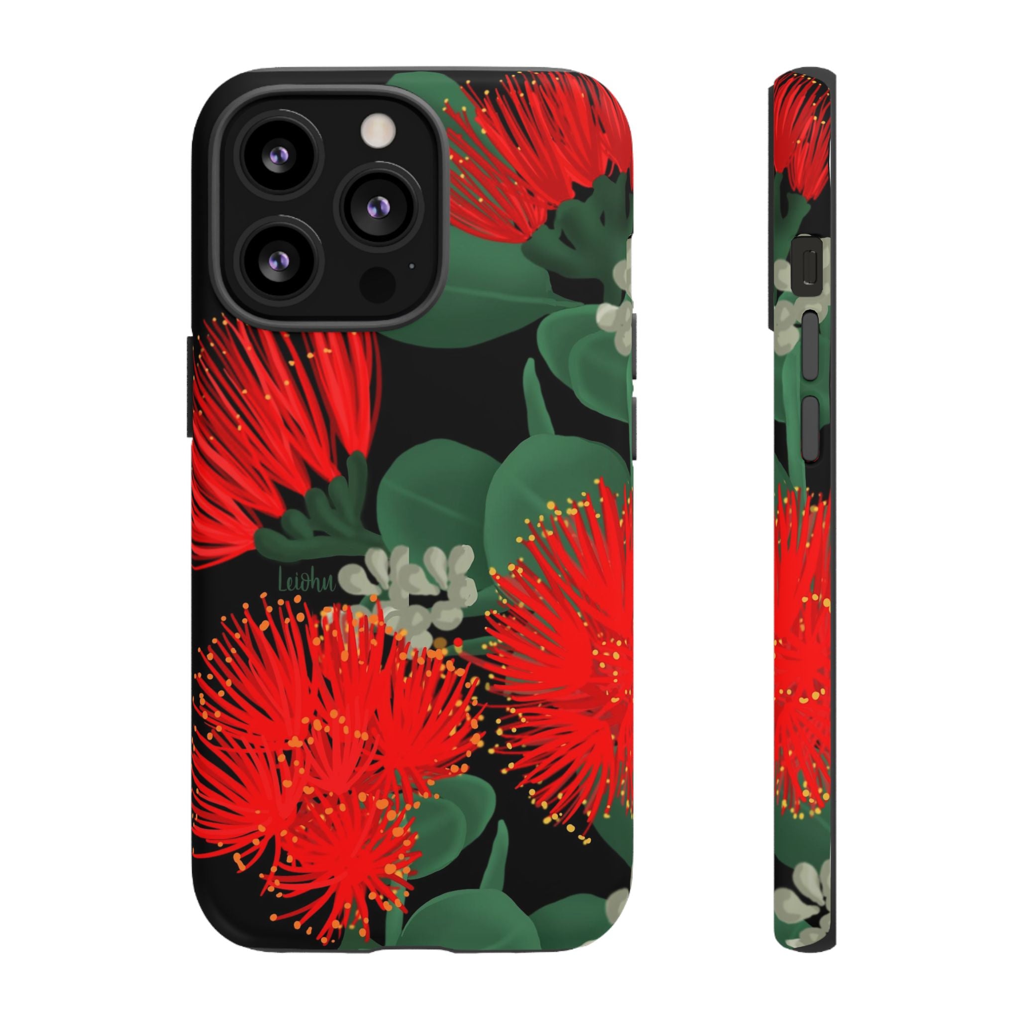 Ōhi'a Lehua 'Ele'ele Hawaiian Flower Lei - Authentic Hawaiian Blossom for Weddings, Luaus & Island-Themed Decor