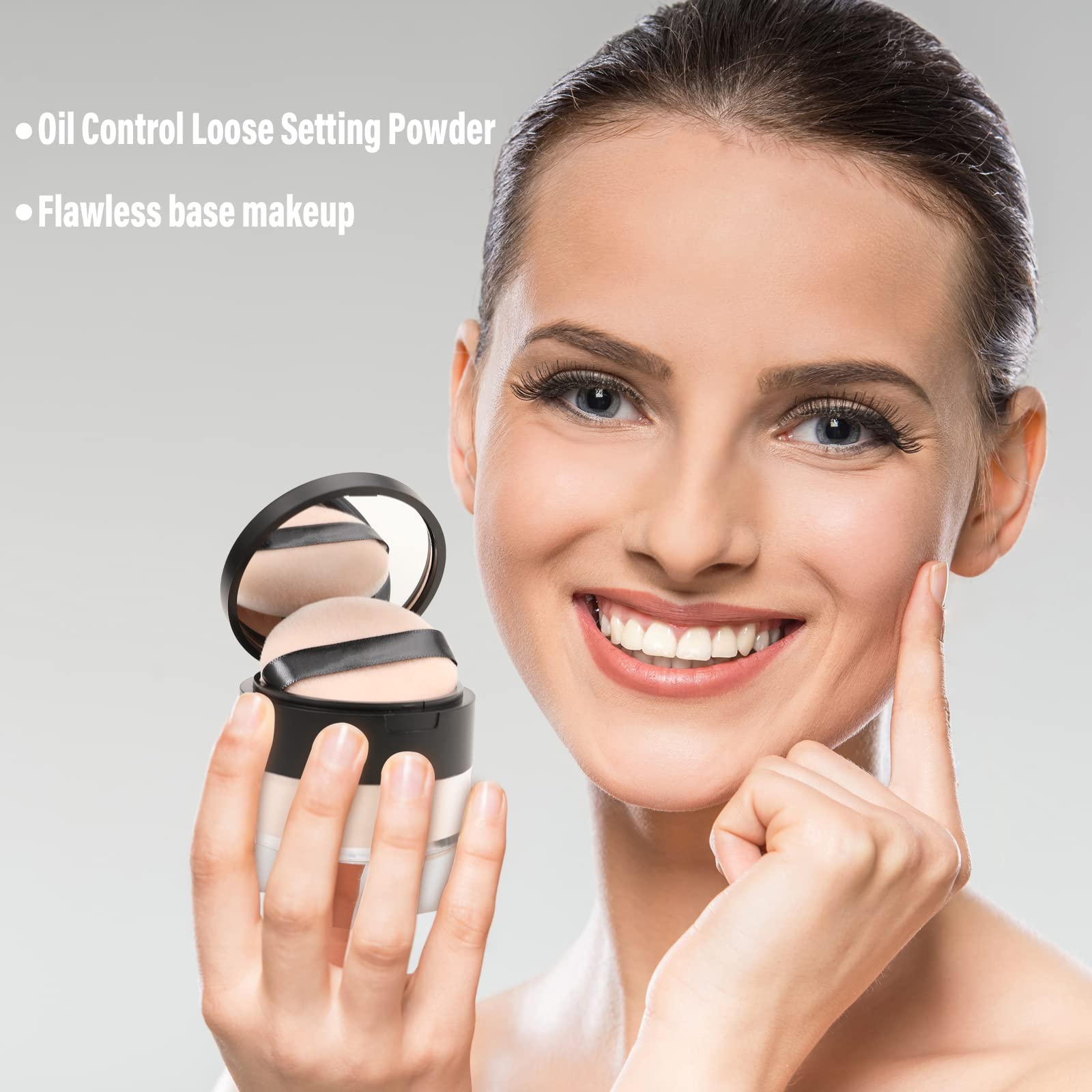 Boobeen Translucent Loose Setting Powder - Oil Control Face Powder for Long Lasting Matte Finish | Lightweight Makeup Foundation for Smooth Skin | Perfect for Daily Wear & Special Occasions