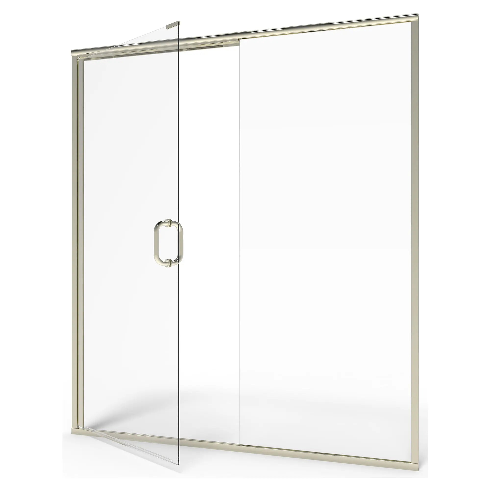 60 x 76 Inch Semi-Frameless Glass Shower Door with Panel - Modern Bathroom Upgrade for Walk-In Showers & Bathtub Enclosures