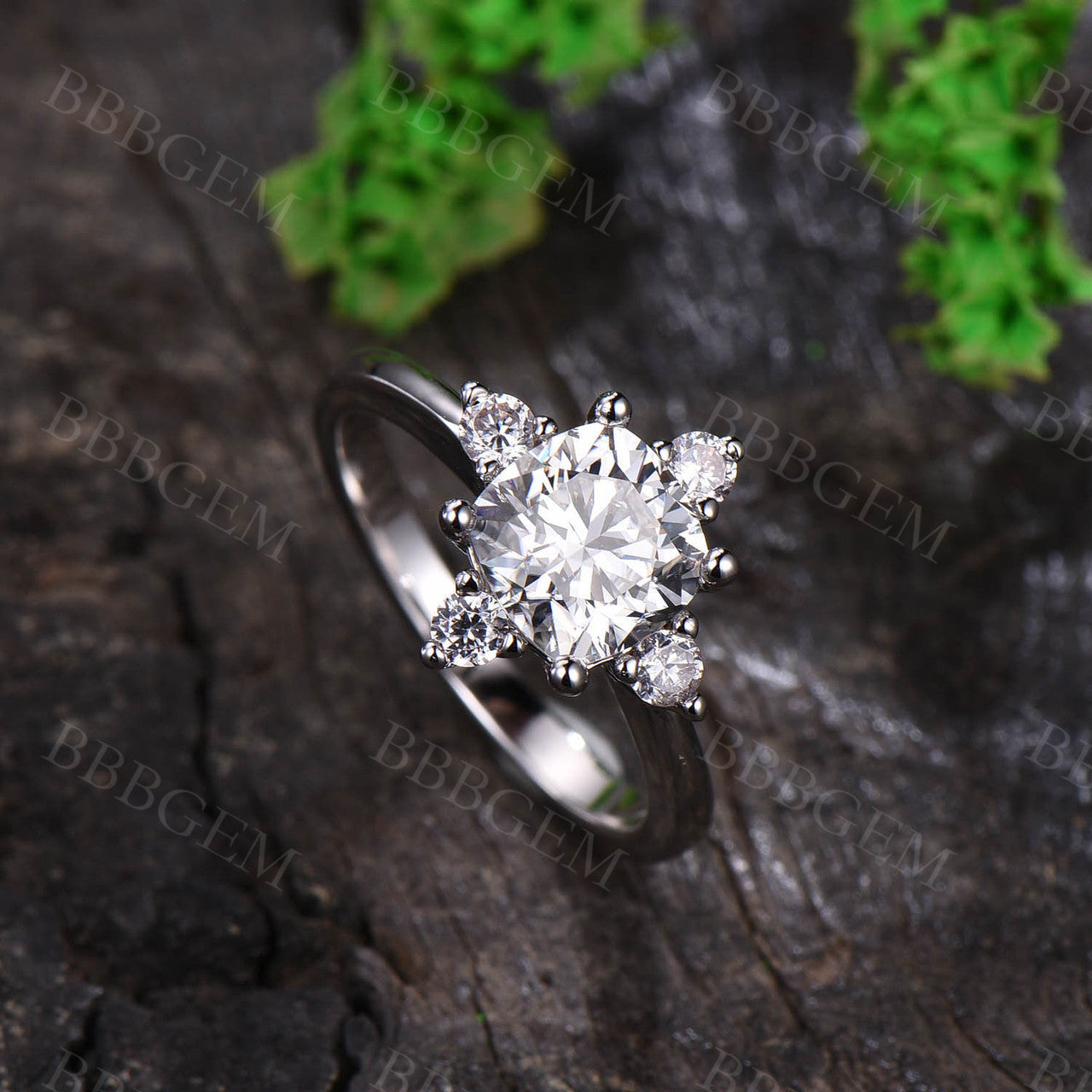 1.25CT Cushion Cut Moissanite Engagement Ring in 14K White Gold - Elegant Solitaire Wedding Band for Proposal, Anniversary & Bridal Jewelry Gift