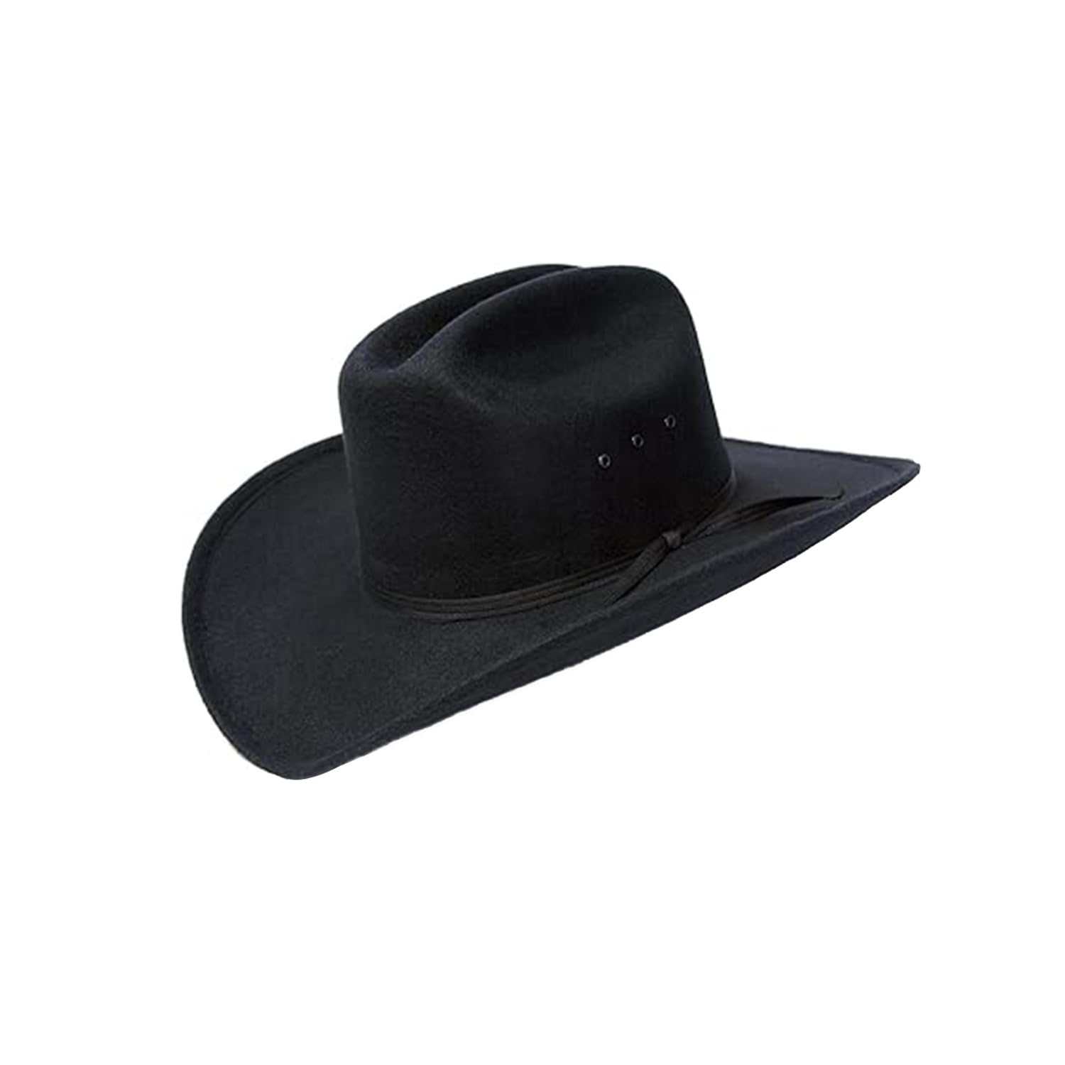 Western Express Felt Finish Cowboy Hat - Cattleman Style with Stylish Hat Band for Men & Women | Durable Rodeo & Ranch Wear for Outdoor Activities, Country Music Festivals & Western Fashion