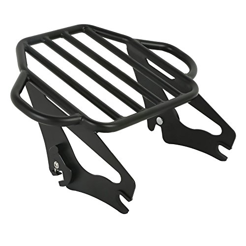 Harley Davidson Road King Classic 09-13 Sissy Bar with Luggage Rack & Sidecase Inner Bags | Heavy Duty Black Motorcycle Backrest | Perfect for Long Rides & Touring Accessories