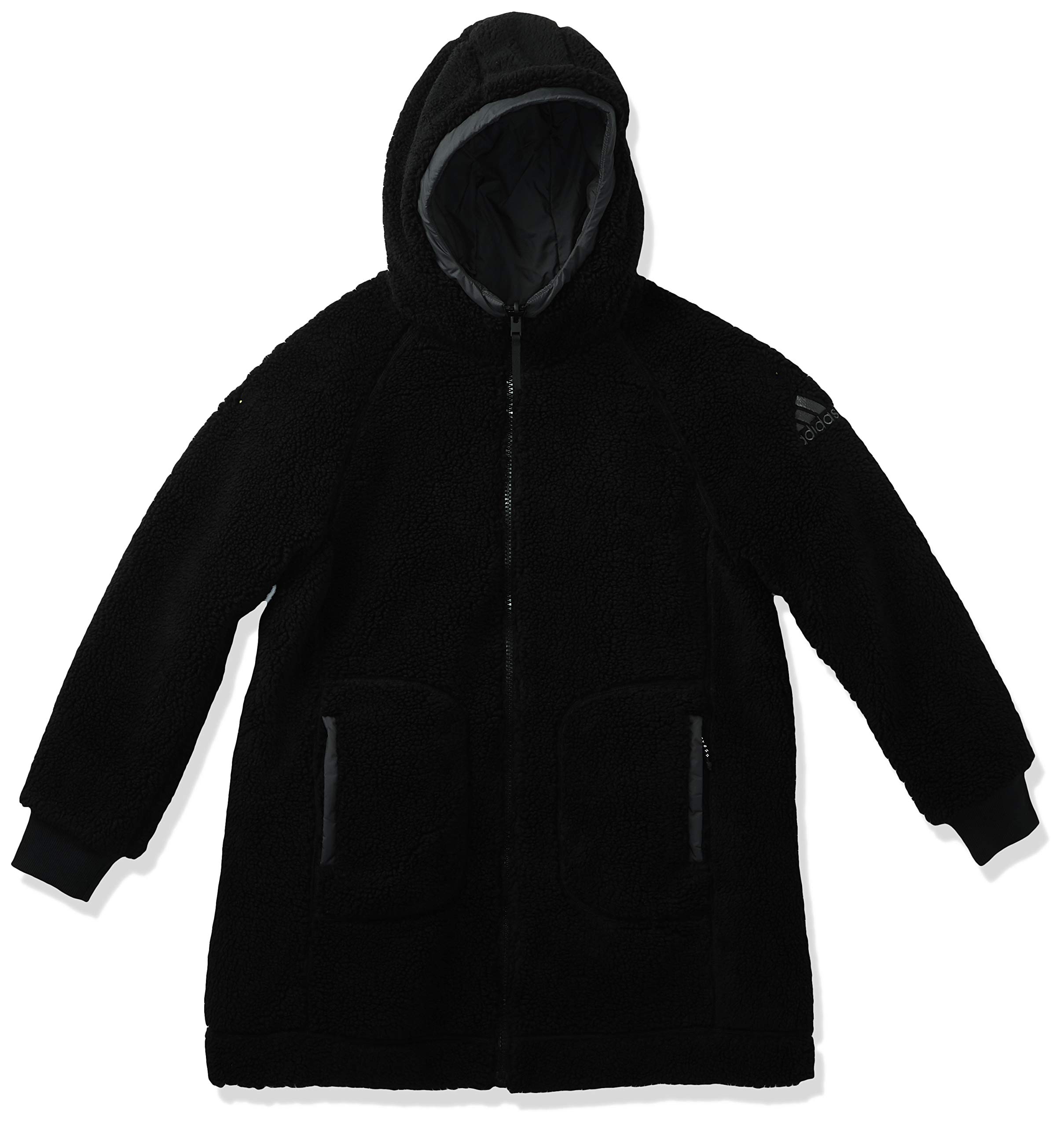 Adidas Women's Reversible Sherpa Insulated Jacket - Warm Winter Coat for Outdoor Activities, Hiking & Casual Wear