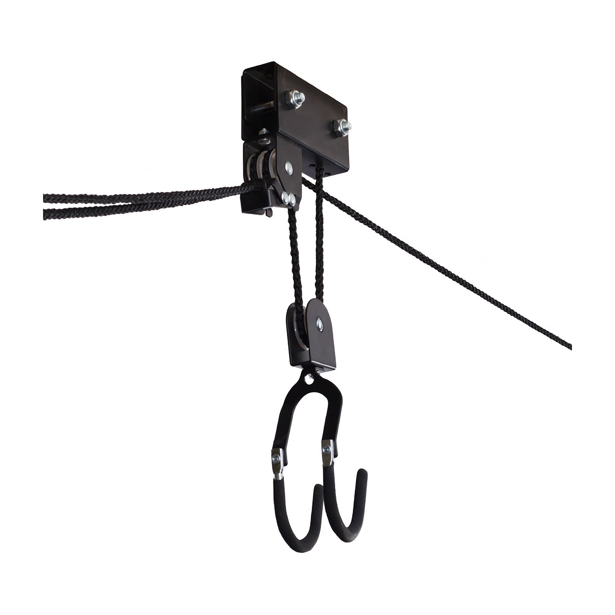 Premium RAD Sportz Kayak Hoist 2-Pack - Heavy Duty 125 lb Capacity Canoe & Kayak Storage System with Pulley - Perfect for Garage, Shed or Boat House Organization - Also Works as Ladder Lift for Multi-Purpose Use