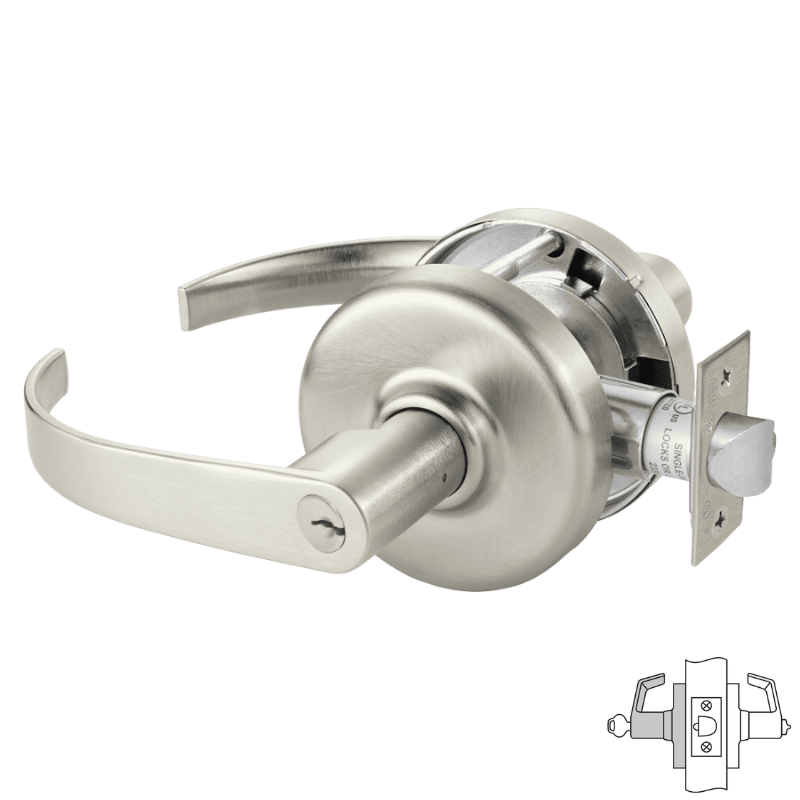 Corbin Russwin CL3851 PZD Cylindrical Lever Lockset - Princeton Lever, L4 Keyway, Keyed Random - Secure Entrance & Office Doors for Commercial Buildings