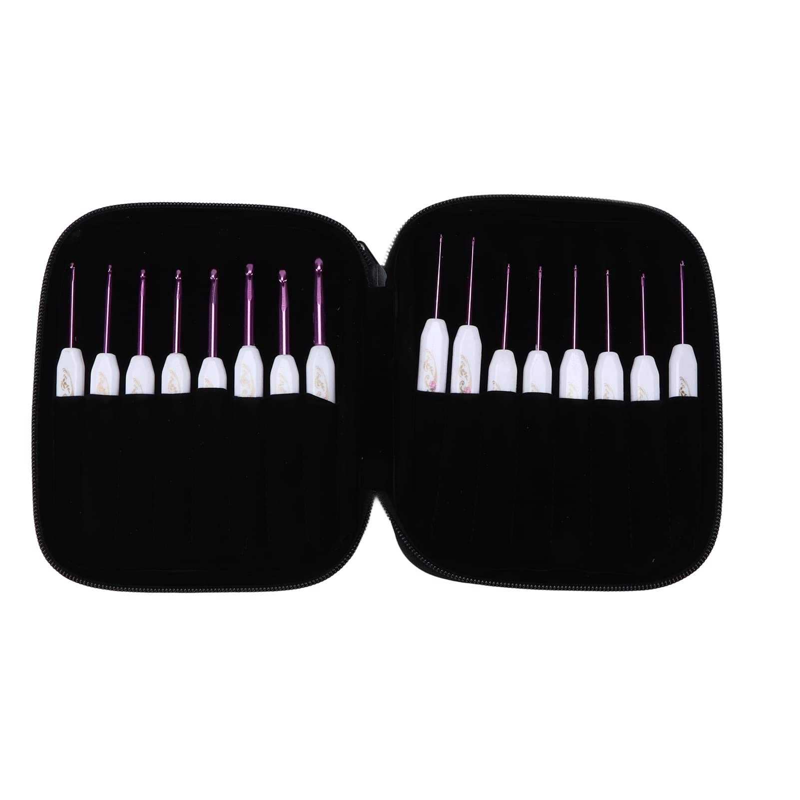 Ergonomic Crochet Hooks Set - Comfortable Knitting Tools with Sturdy Design for Beginners & Enthusiasts (Pink) | Perfect for DIY Crafts, Amigurumi, Scarves & Home Decor Projects