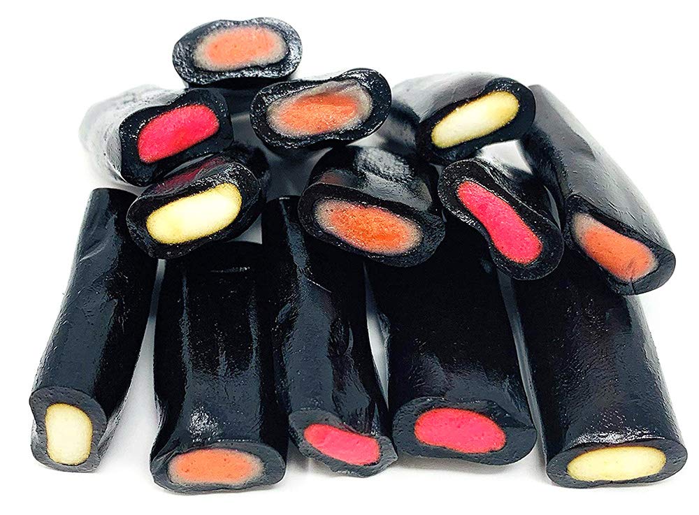 SweetGourmet Cream Licorice Rockies Bulk Candy - 1 Pound Bag | Soft & Chewy Black Licorice Candy for Parties, Gifts & Movie Nights