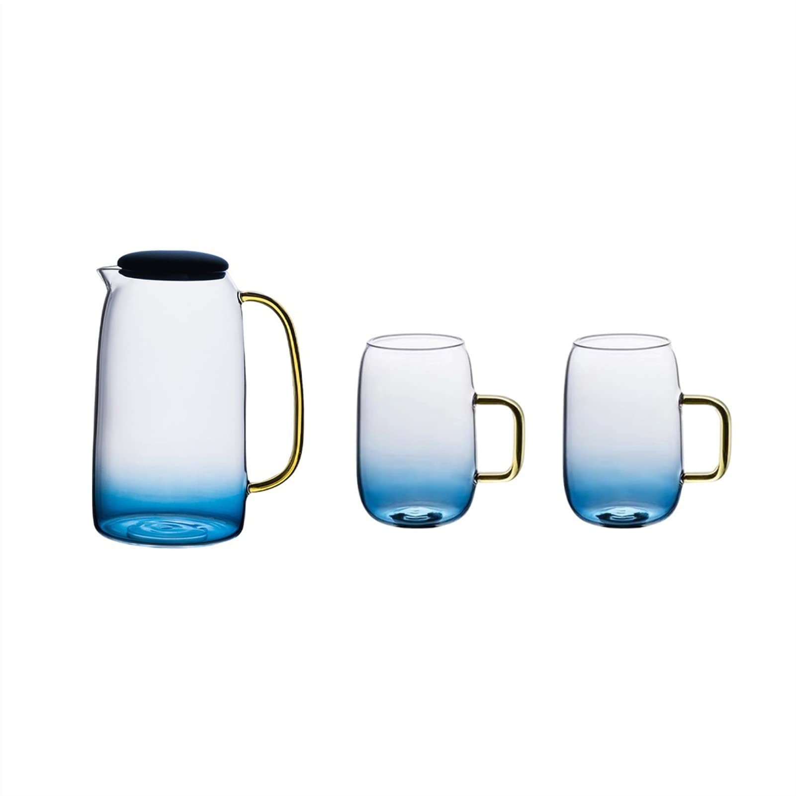 Glass Water Carafe with Lid & Spout - 68oz Beverage Pitcher for Hot & Cold Drinks - Perfect for Coffee, Tea, Juice, Water - Ideal for Parties, Home, Office & Restaurants