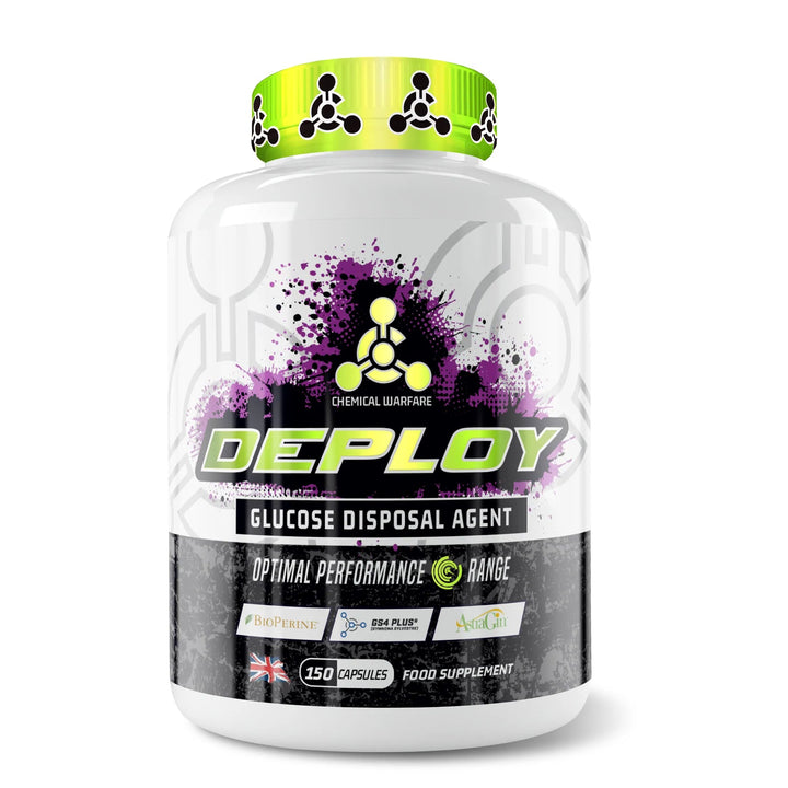Chemical Warfare Deploy 150 Caps - Premium Pre-Workout Supplement for Intense Training & Muscle Performance - Ideal for Gym, Bodybuilding & Fitness Enthusiasts