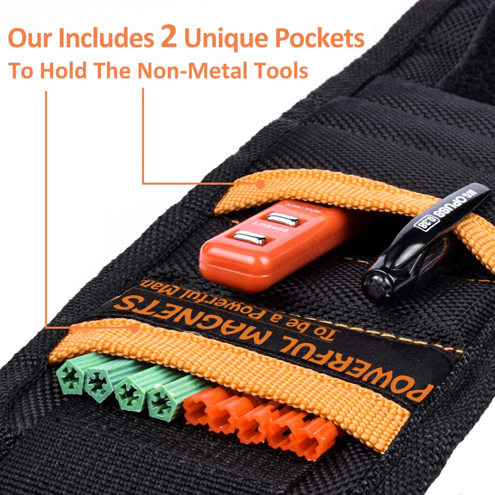 **Magnetic Wristband Tool Holder for Men - Super Strong Magnet Wristband for Screws & Nails - Perfect Christmas Stocking Stuffer, Birthday Gift for Dad, DIY Enthusiasts - Workshop, Garage & Home Repair Essential**