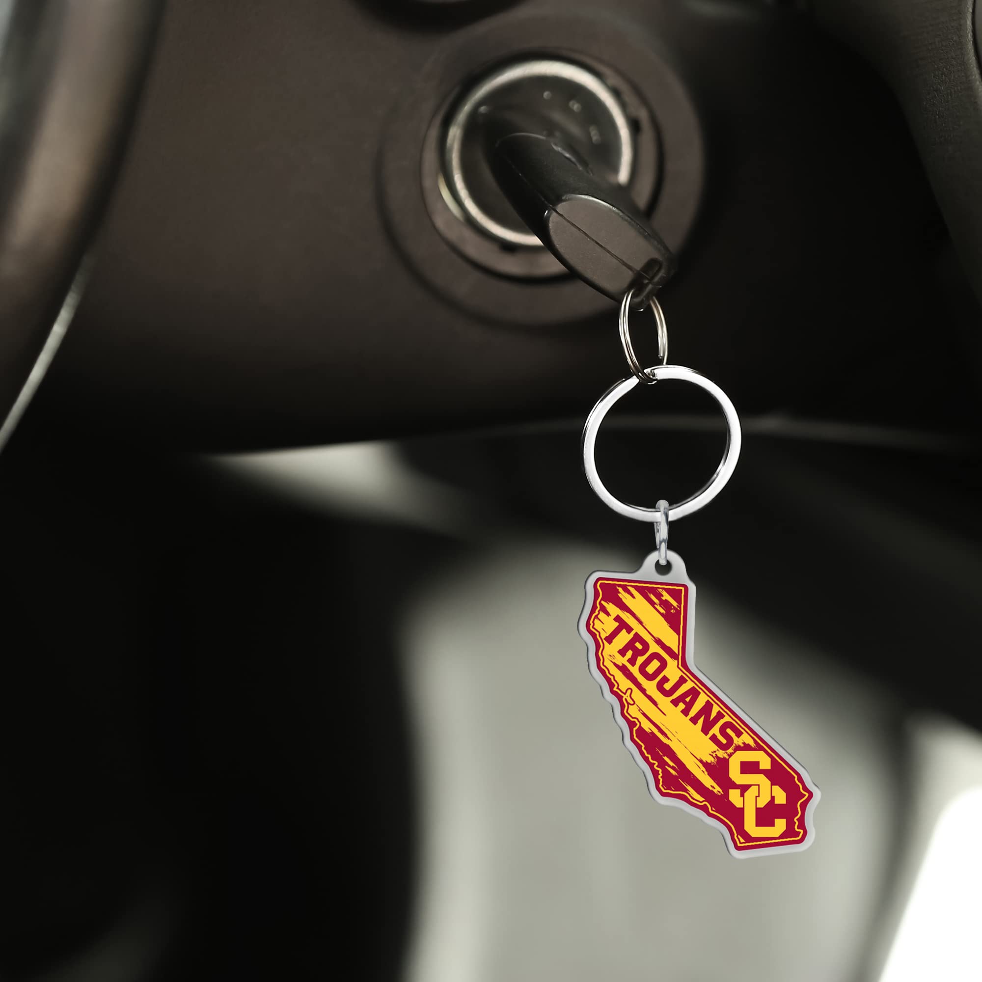 NFL Team Logo State Shape Keychain - Durable Metal Carabiner Key Ring for Fans - Perfect for Gifts, Backpacks, and Game Day Accessories