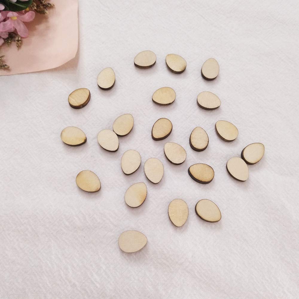 60PCS Unfinished Laser Cut Wood Earring Blanks - 12mm Natural Wood Studs for DIY Jewelry Making, No Hole Egg Shape - Perfect for Crafting, Gifts & Boho Fashion Accessories