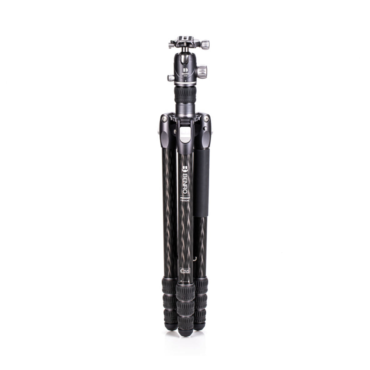 Benro FRHN34CVX30 Rhino Series 3 Carbon Fiber Travel Tripod with VX30 Ball Head - Compact & Lightweight for Photography, Hiking, and Outdoor Adventures