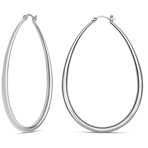 Sterling Silver Plated / 2.8 in - X-LARGE