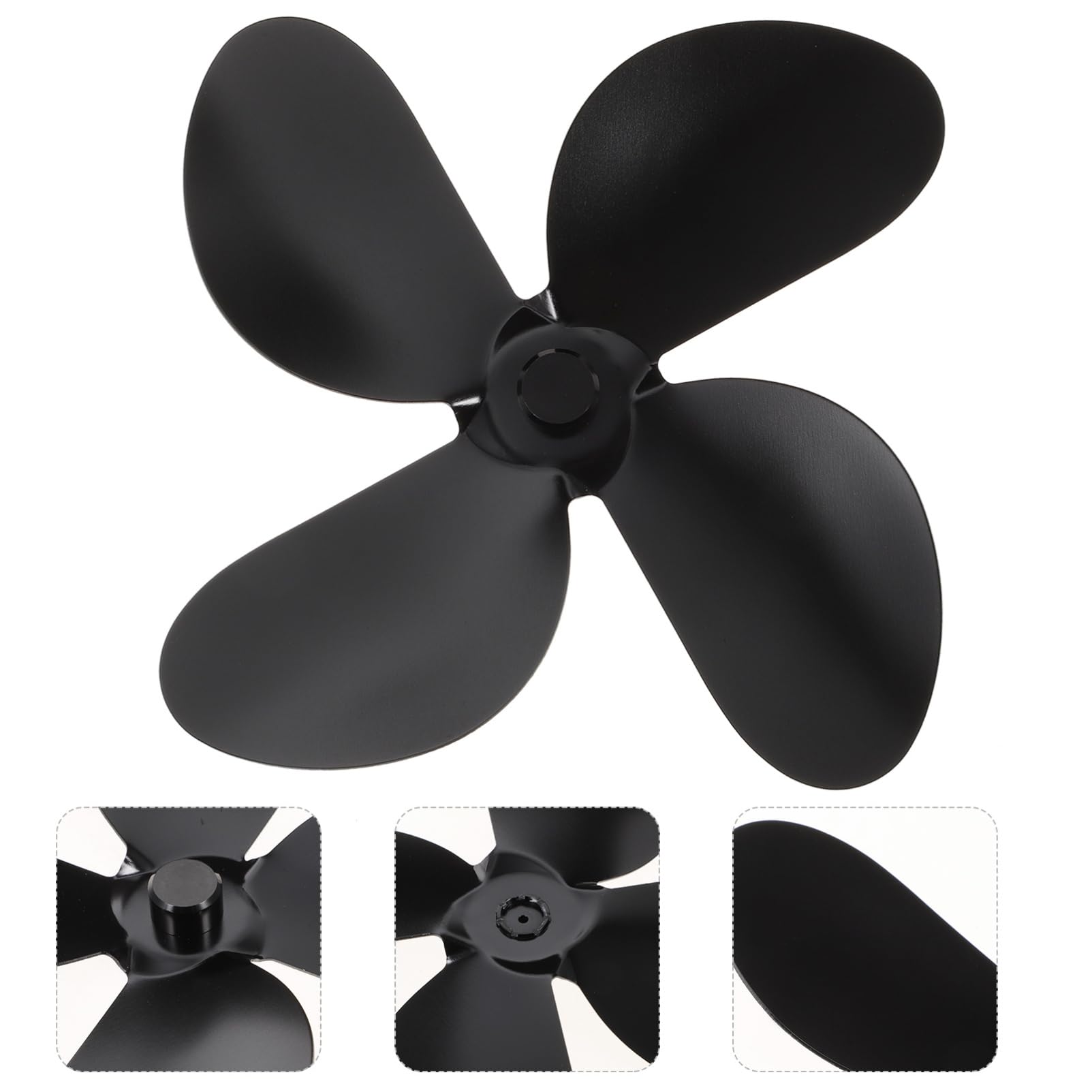 PRETYZOOM 2-Piece Fireplace Fan Blades Replacement Parts - Outdoor Ceiling Fan Accessories for Christmas Fireplace Decor, Patio, and Indoor Use
