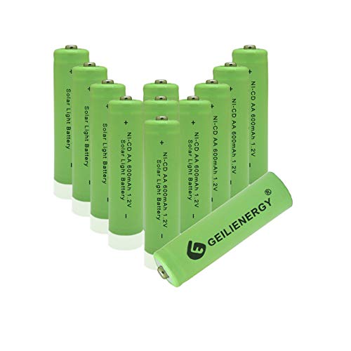 12pcs Aa 600mah Batteries Green Color