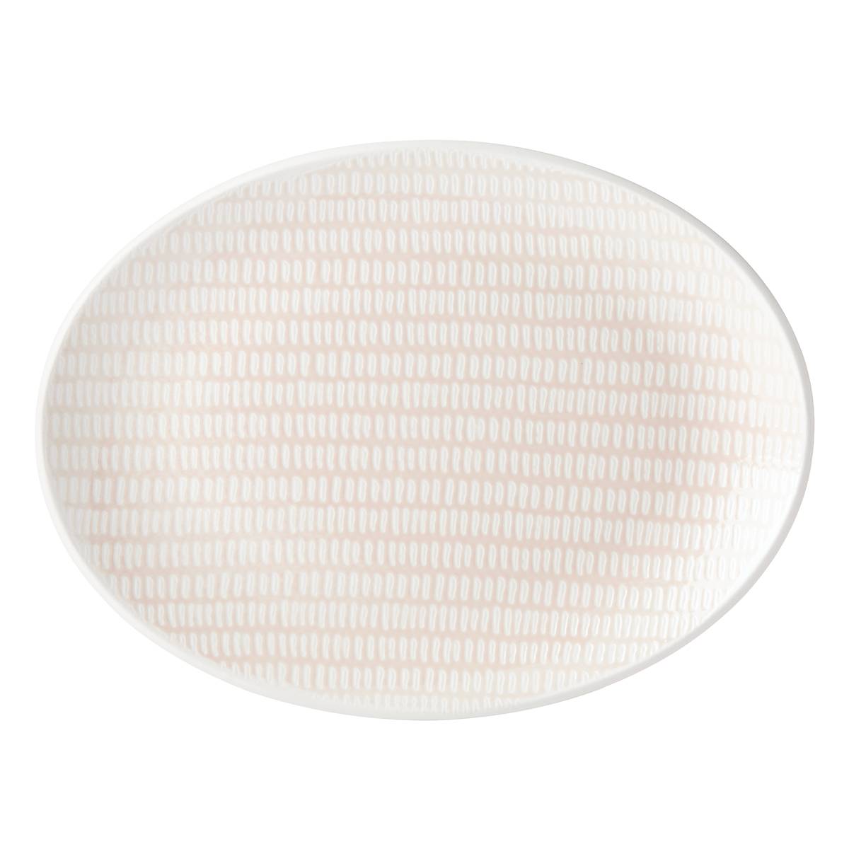 Textured Neutrals Dobby Platter - Stylish and Durable Tableware for Everyday Dining, Entertaining, and Home Decor