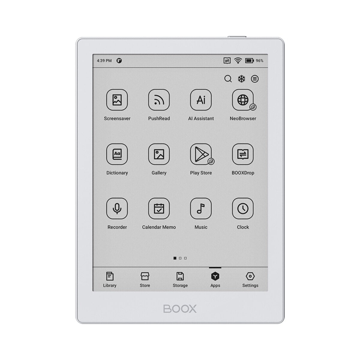 BOOX Go 6 E Ink eReader - 6 Inch HD Screen, 32GB Storage, Front Light, Android 11 - Perfect for Reading eBooks, PDFs, and Taking Notes at Home, Office, or Travel