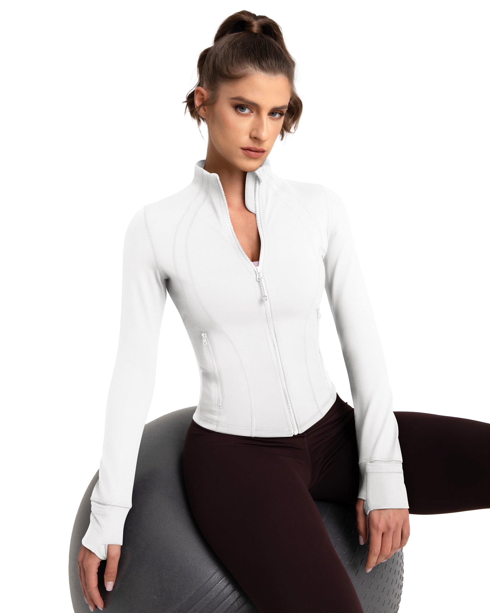Lightweight Cropped Running Jackets for Women - Breathable & Stretchable Workout Tops - Perfect for Jogging, Gym & Outdoor Activities