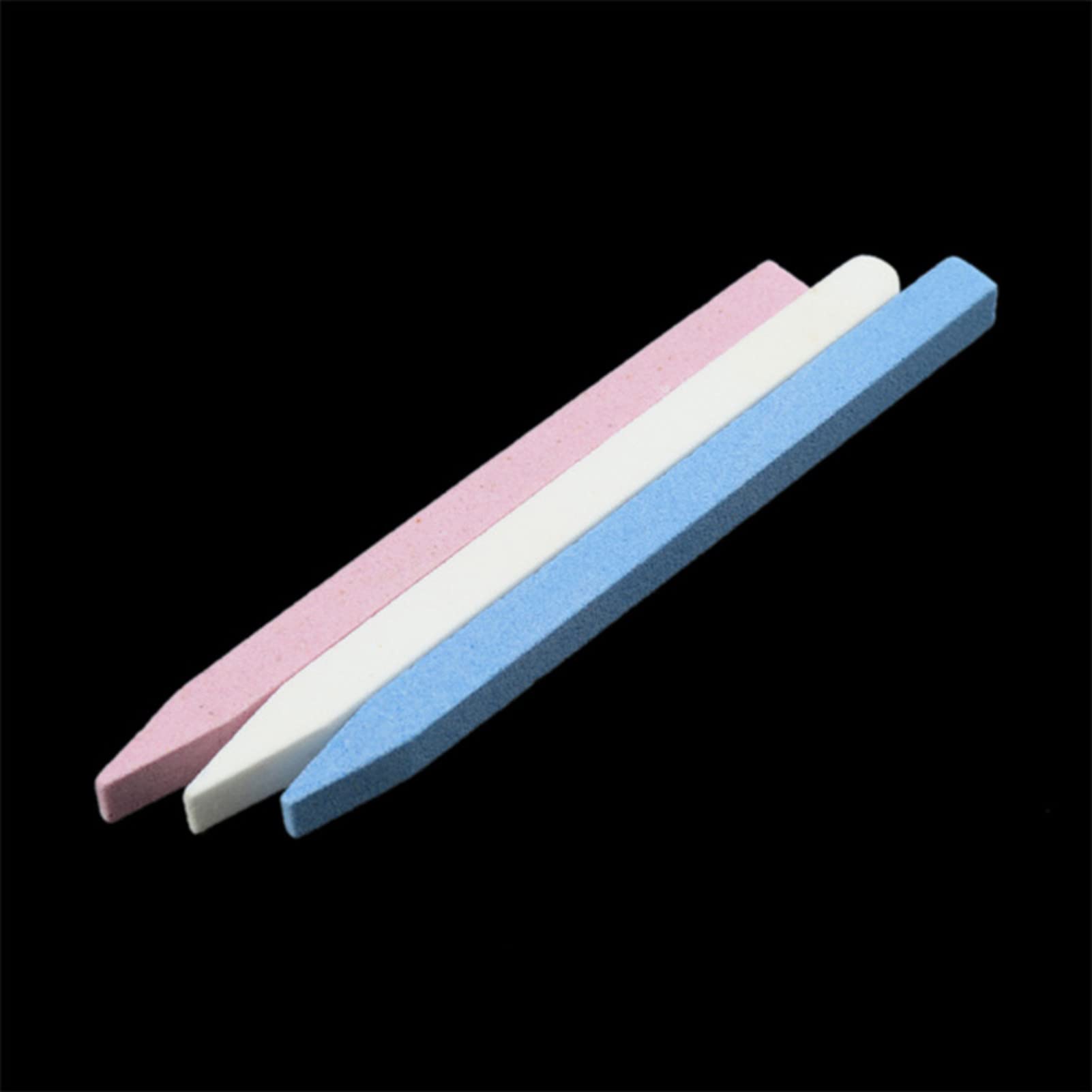 3Pcs Professional Stone Nail File Set - Easy to Use, Lightweight Nail Sanding Kit for Women | Perfect for Home Manicures, Nail Art & Salon Use
