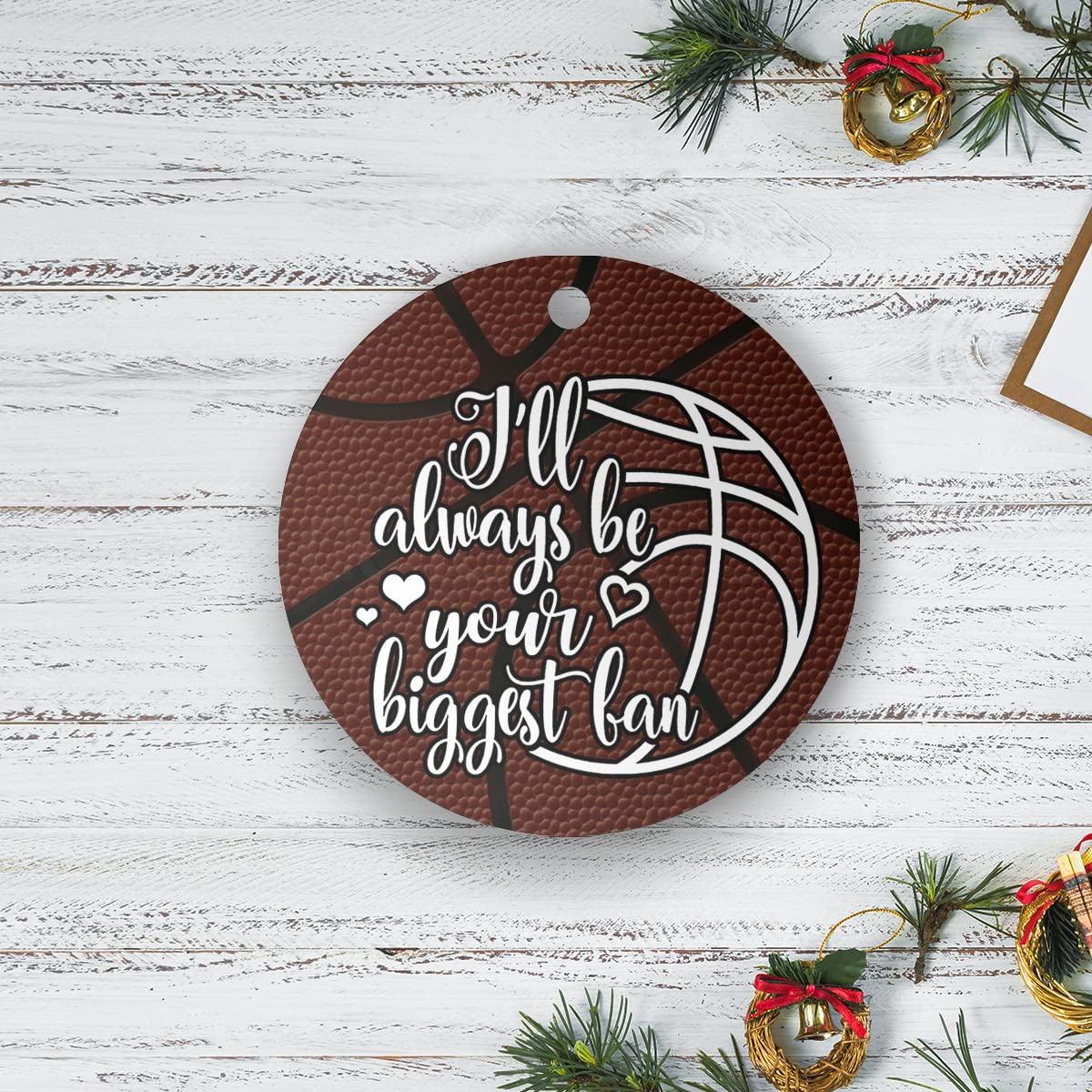 Basketball Christmas Ornament - Perfect Gift for Basketball Players & Sports Fans | Team Player Decor, Holiday Tree Decoration, Fan Appreciation Present