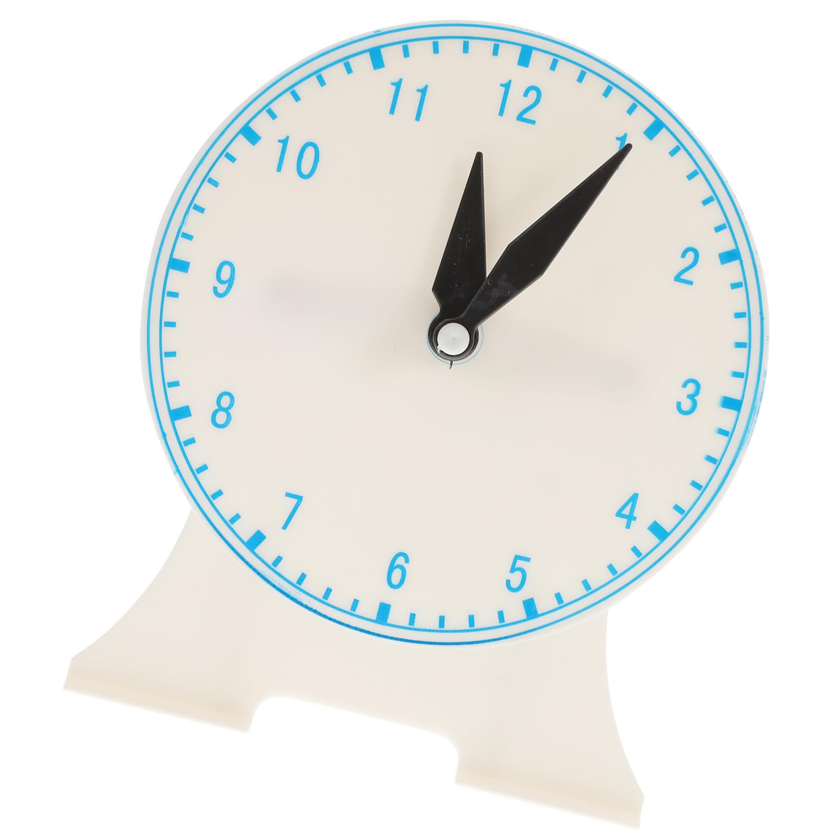 ibasenice 1pc Educational Kids Clock Toy - Fun Desktop Learning Clock for Children, Plastic Wall Clock with Bell, Perfect for Student Classrooms & Playroom Decor | Great Gift for Boys & Girls