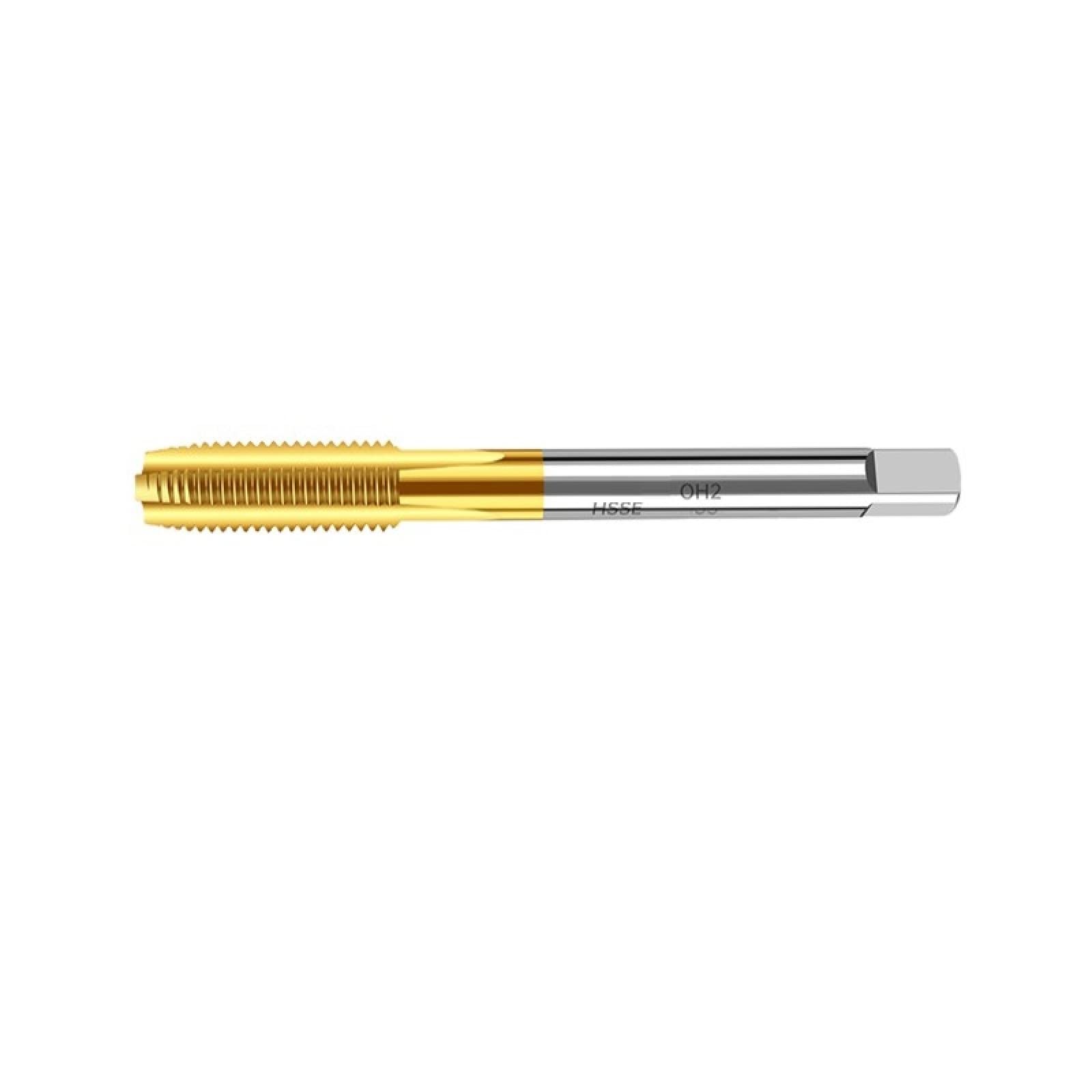 ALEYHA M10x0.5 TiN Coated Machine Tap Drill Bit - High Speed Steel Straight Flute Screw Tap for Metalworking, Threading, and DIY Projects | Perfect for CNC, Lathe, and Drill Press Applications