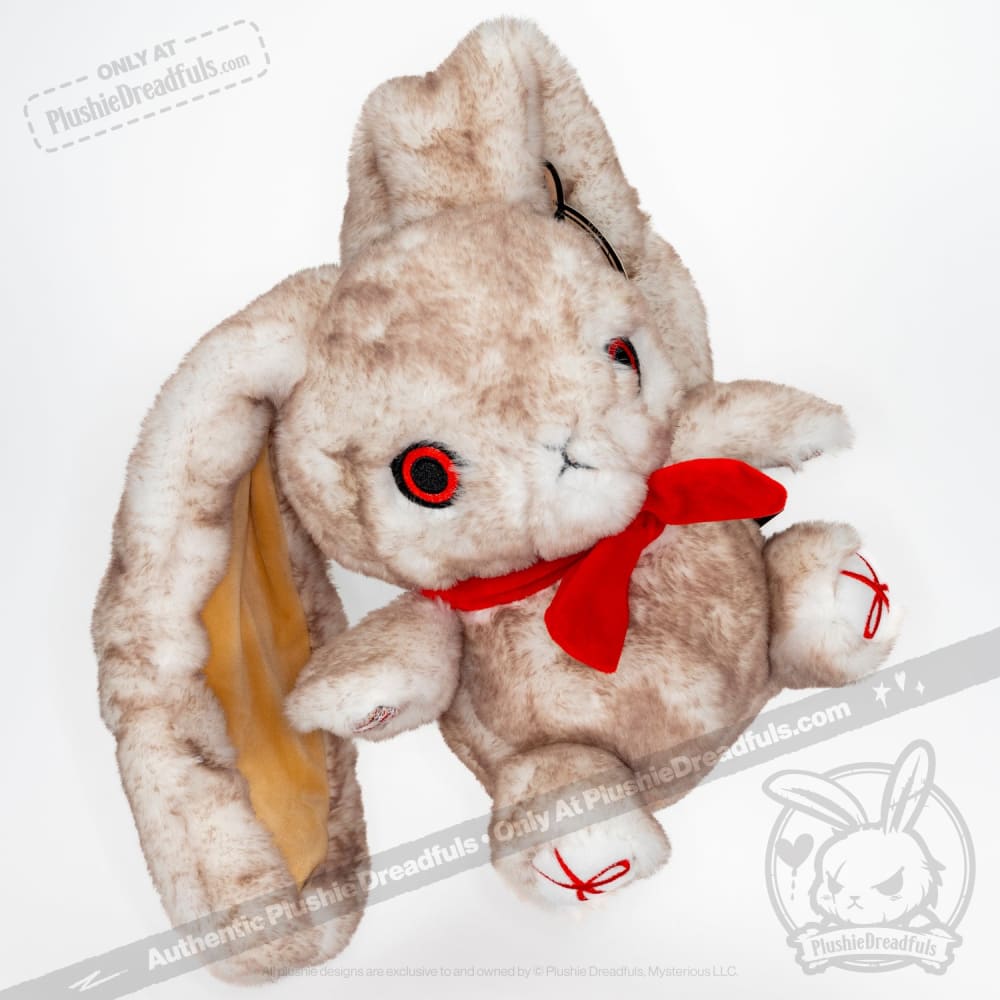 Plushie Dreadfuls Workaholic Rabbit Stuffed Animal - Soft Cuddly Stress Relief Toy for Office Workers & Gift for Professionals