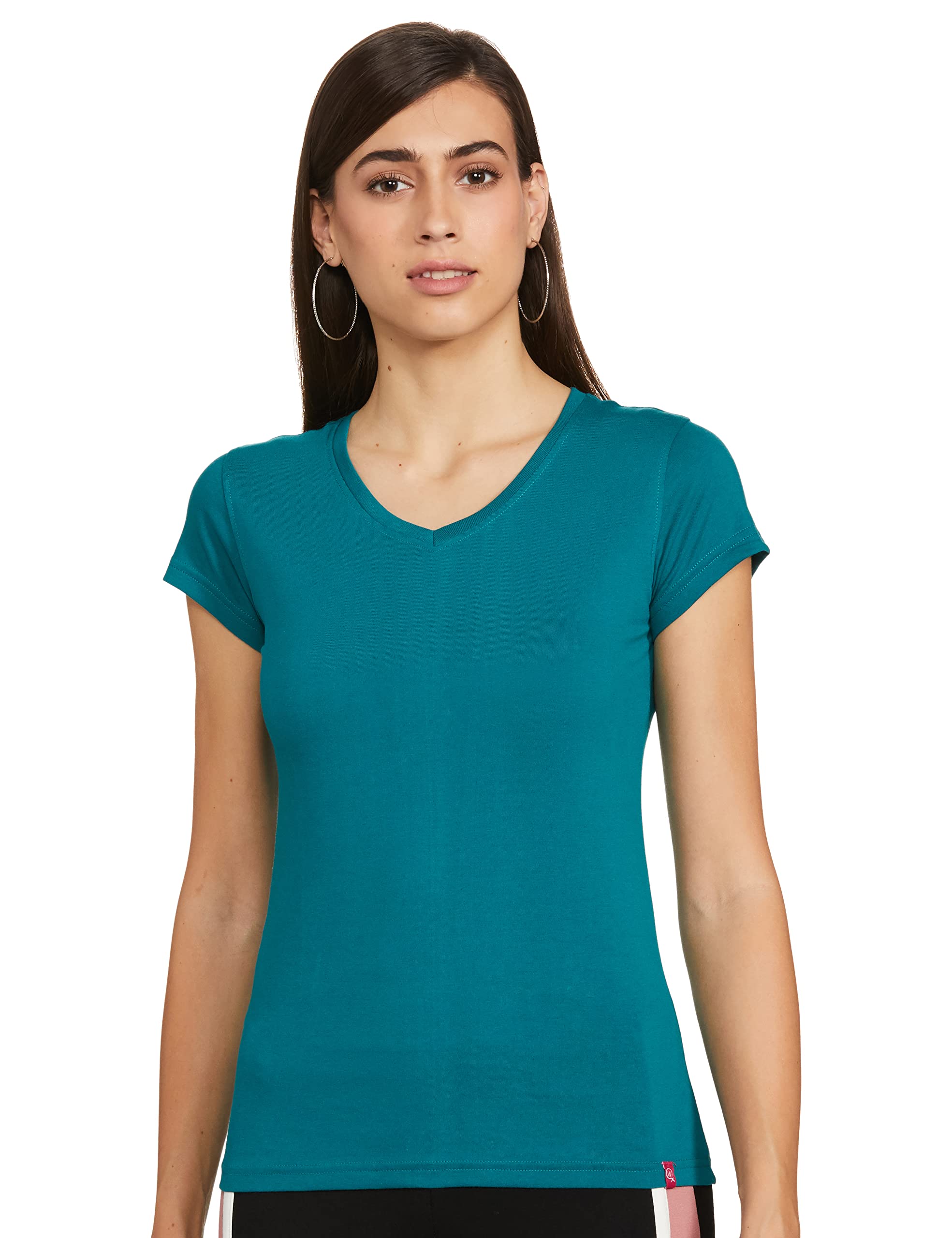 Macrowoman W-Series Women's Basic Cotton T-Shirt - Regular Fit Casual Tee for Everyday Wear, Work & Weekend Outfits