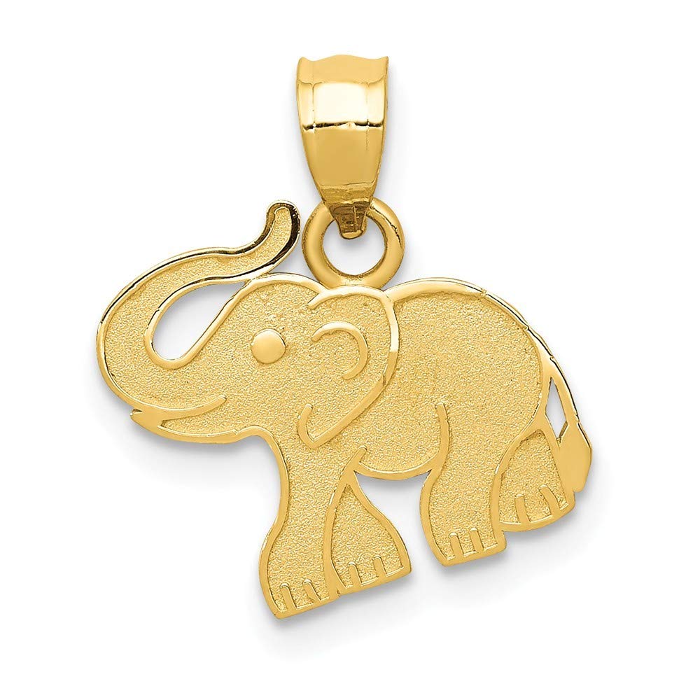 Roy Rose Jewelry 14K Yellow Gold Elephant Charm Pendant - Perfect for Birthdays, Anniversaries & Gifts | Elegant Jewelry for Women