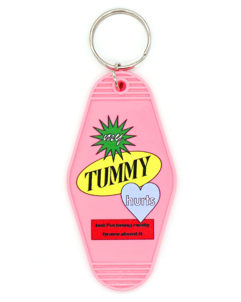 Tummy Ache Relief Keychain - Portable Essential Oil Diffuser for Stress & Anxiety Relief - Perfect for Travel, Office & Home Use