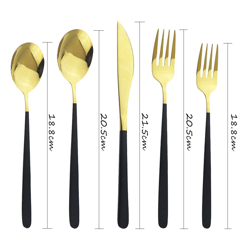 Premium 304 Stainless Steel 30-Piece Flatware Set for 6 - Elegant Blue Silver Cutlery with Dinner Knife, Fork & Spoon - Durable Reusable Tableware for Camping, Wedding, Party & Everyday Dining