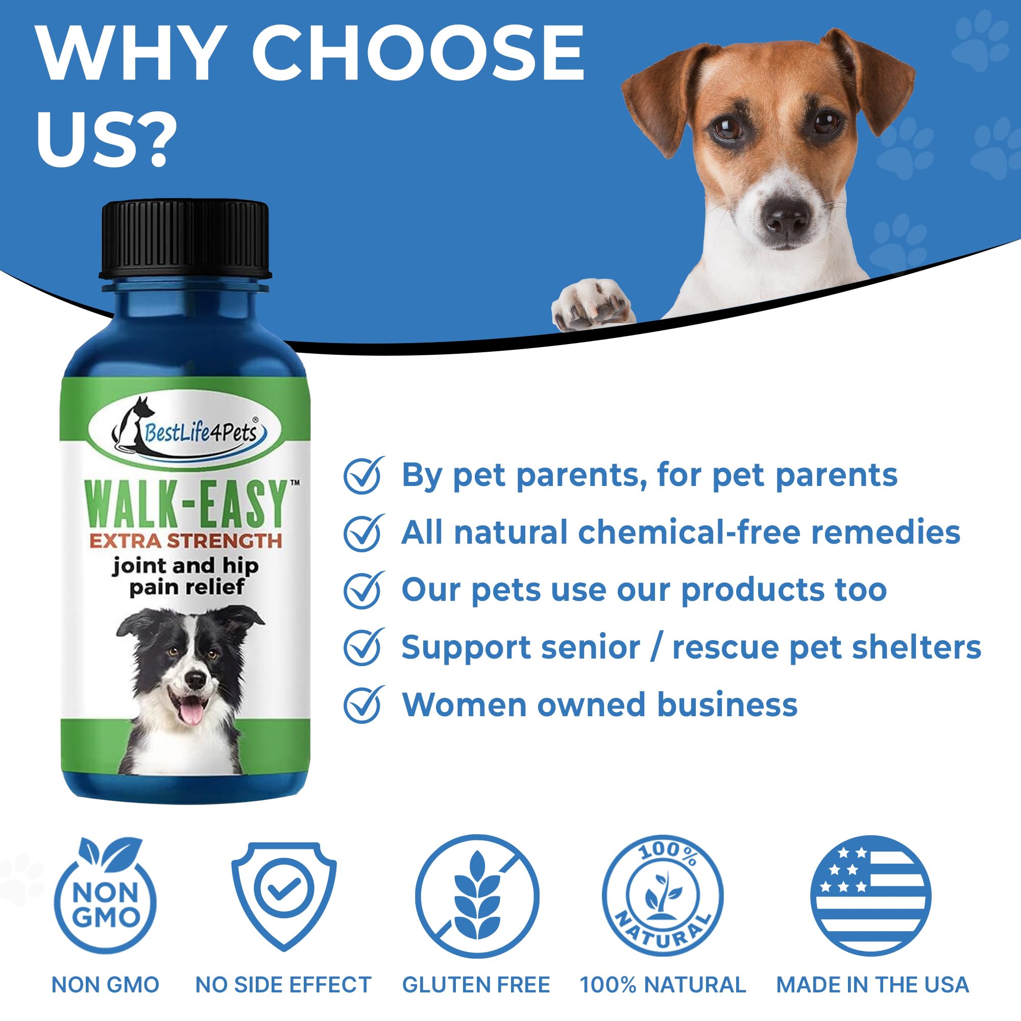 Premium Natural Dog Hip & Joint Supplement - Extra Strength Arthritis Pain Relief for Dogs with Mobility Issues, Hip Dysplasia & ACL Tears | 180 Tiny Chewable Pills for Senior Dogs & Active Pets | Supports Joint Health & Reduces Inflammation