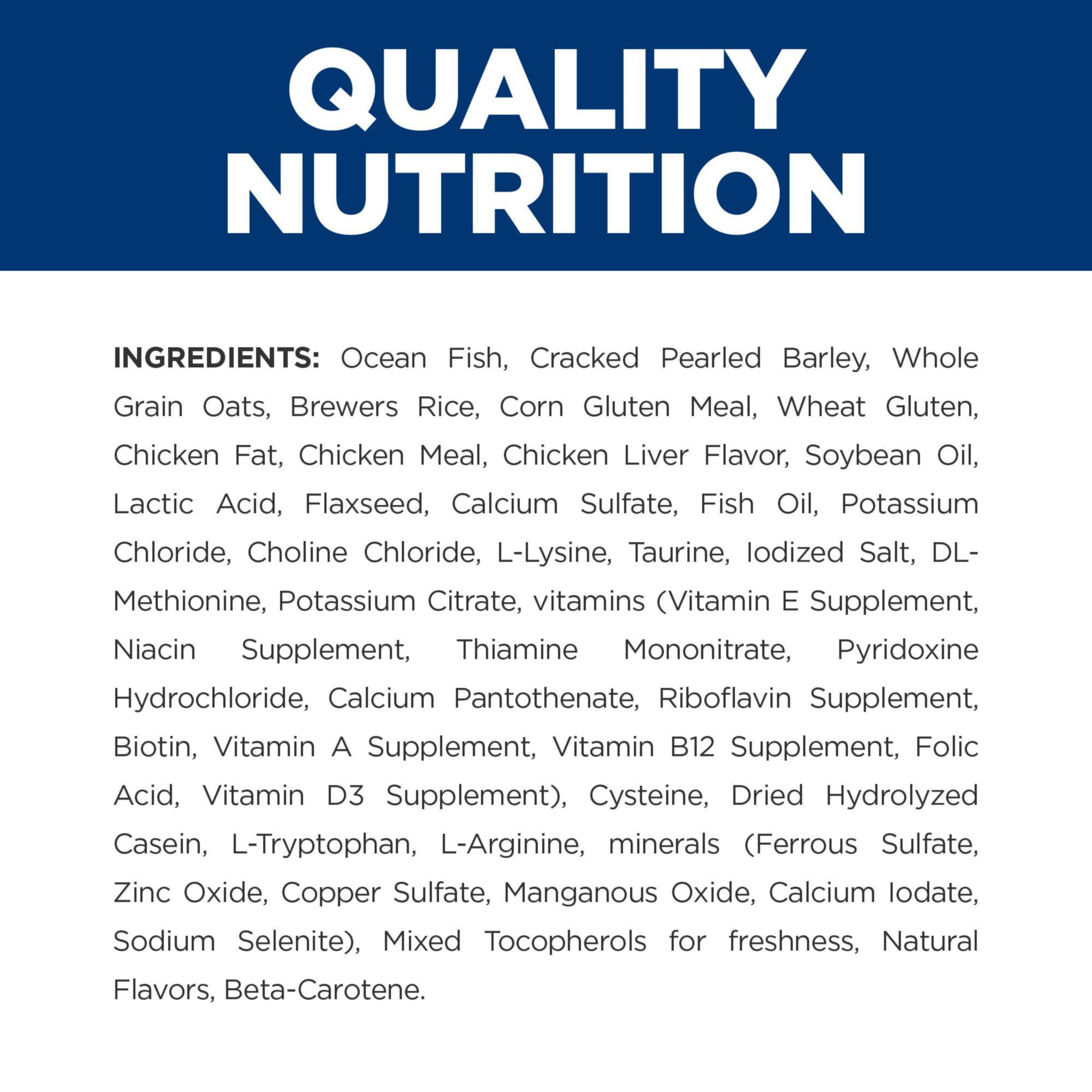 Hill's Prescription Diet c/d Multicare Stress Urinary Care Dry Cat Food - Ocean Fish Flavor - Veterinary Diet for Urinary Health - 17.6 lb Bag - Ideal for Cats with Urinary Issues at Home or Clinic