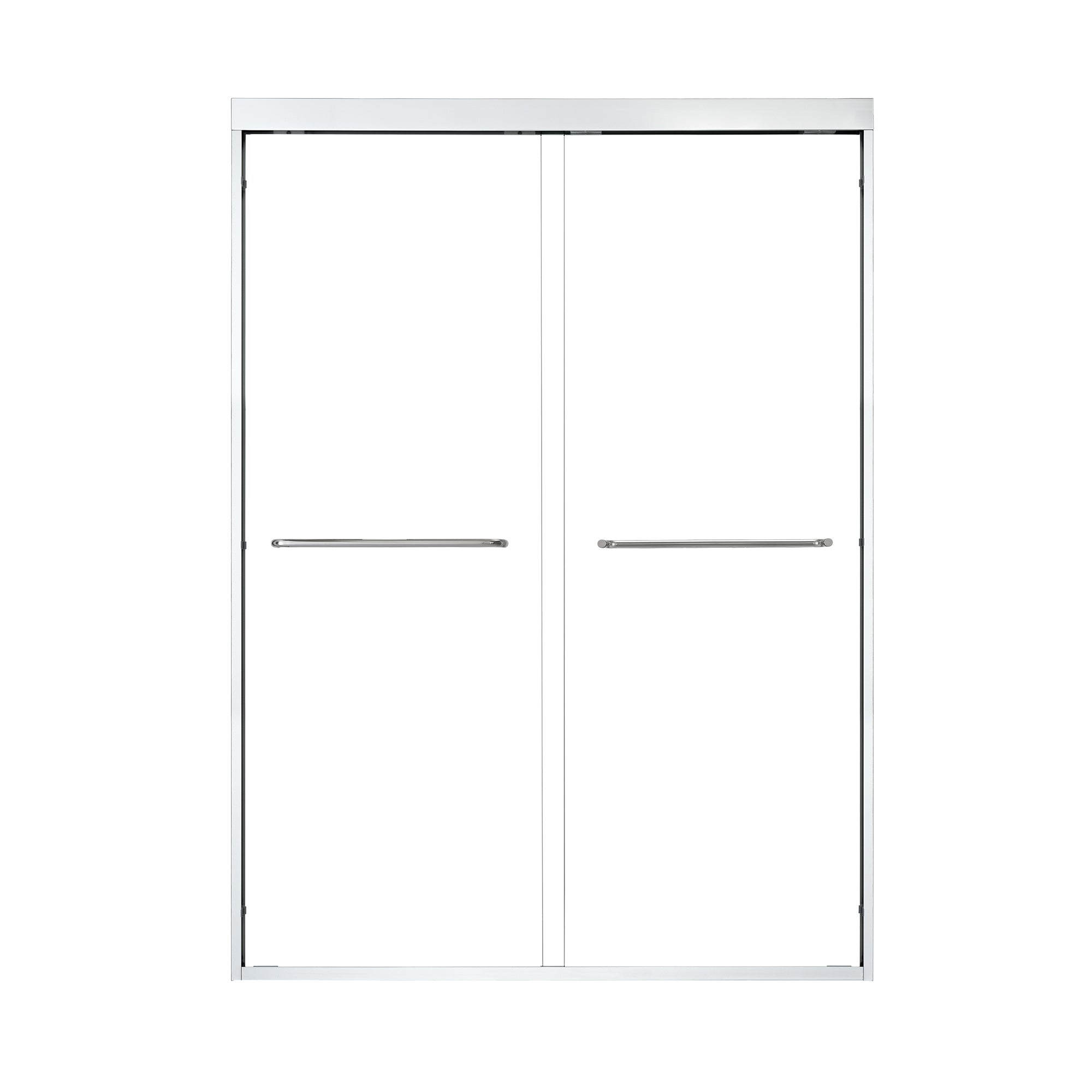 Ennis Framed Shower Door with Clear Glass - Heavy Duty Bypass Sliding Bathroom Door for Tub Enclosure - Perfect for Modern Home & Apartment Bathrooms