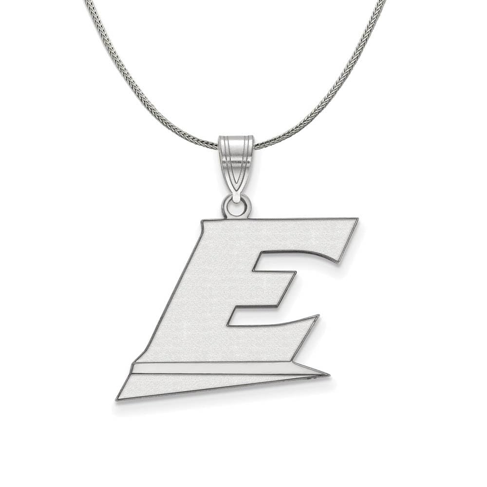 The Black Bow Sterling Silver Pendant Necklace – Tiny XS Size, Perfect for Eastern Kentucky U Fans, Ideal for Everyday Wear & Special Occasions