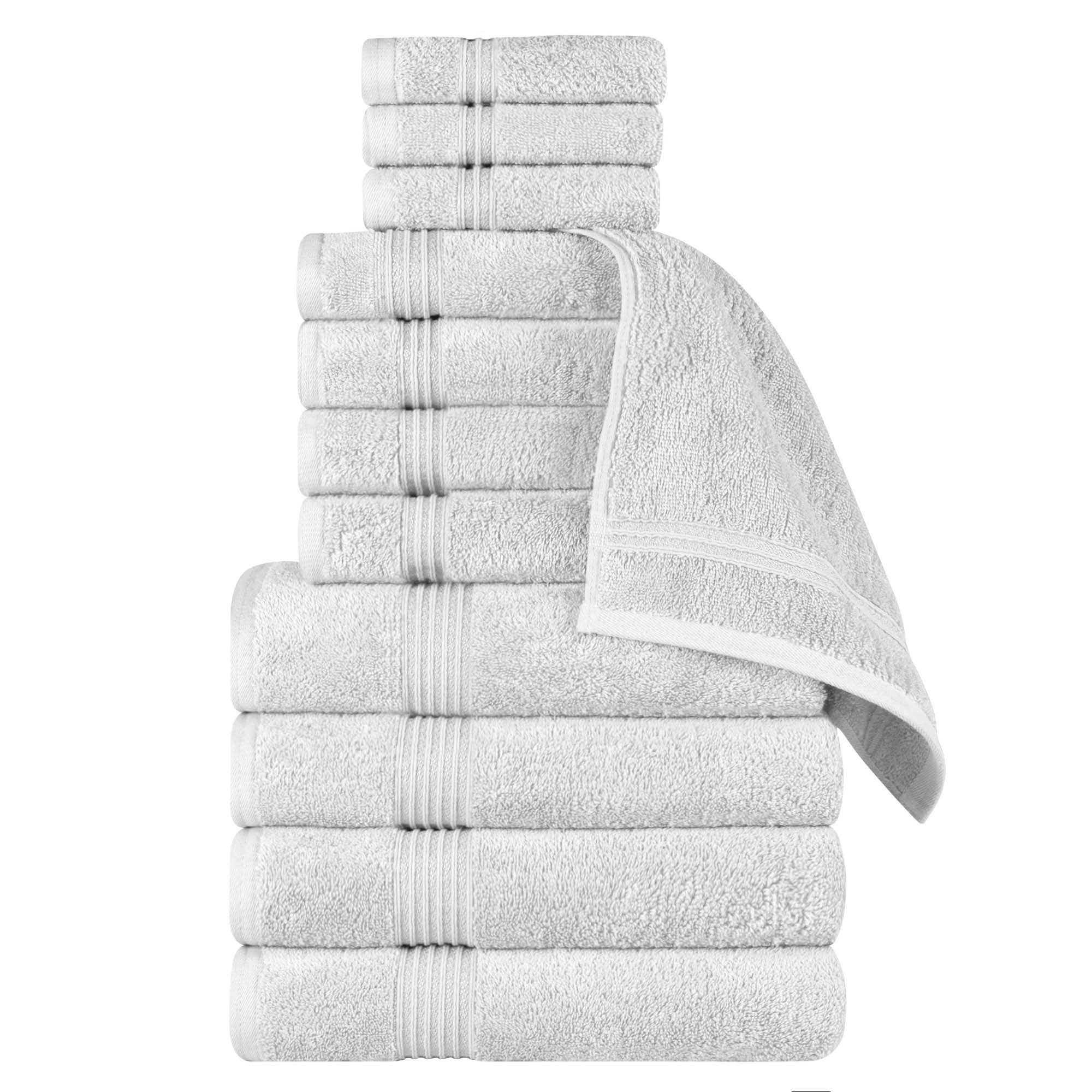 Premium 12-Piece Egyptian Cotton Towel Set - Ultra Soft, Highly Absorbent Bath Towels for Spa, Hotel & Luxury Home Use