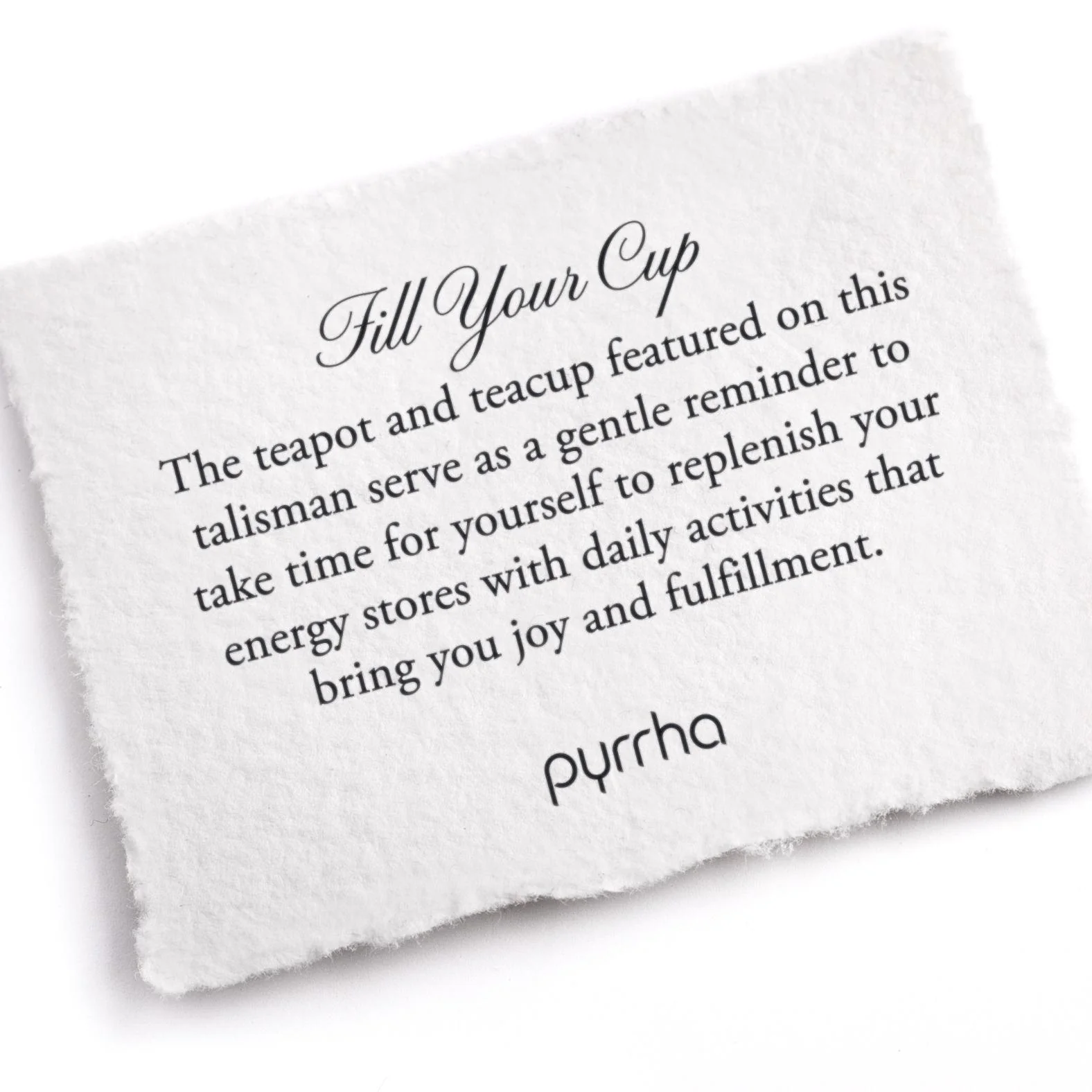 Fill Your Cup Talisman - Inspirational Motivational Jewelry for Women, Positive Energy Pendant Necklace - Perfect for Daily Wear, Meditation & Gifting