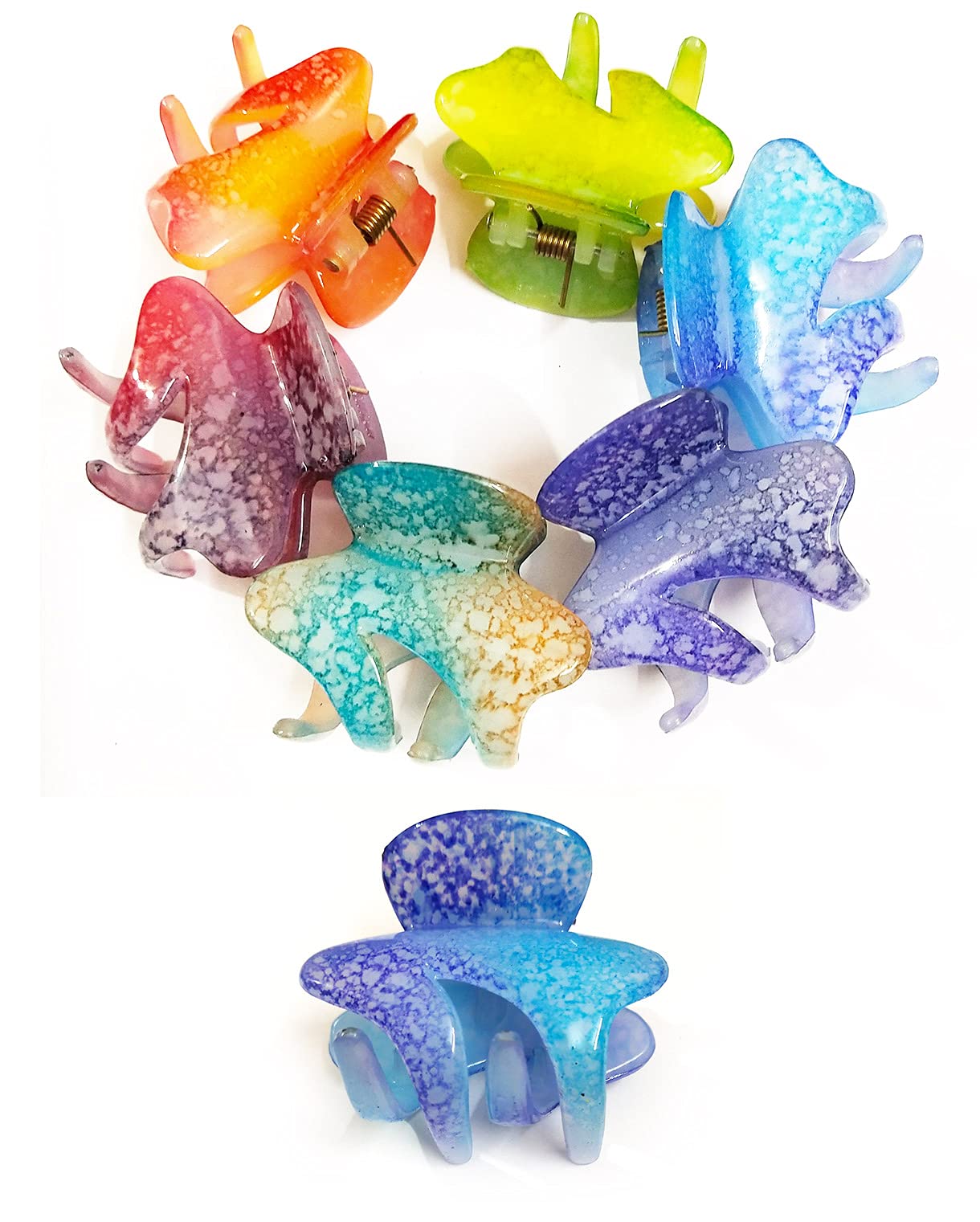 Stylish BHARATGAURAV Hair Clips for Women & Girls - 6 Multipattern Designs in Shiny Colors - Perfect for School, Parties & Everyday Fashion Accessories