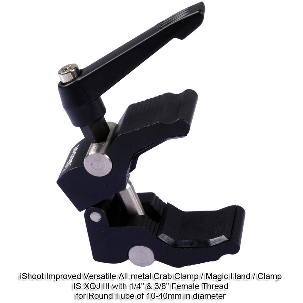 iShoot All-Metal Crab Clamp Magic Hand Pliers with 1/4