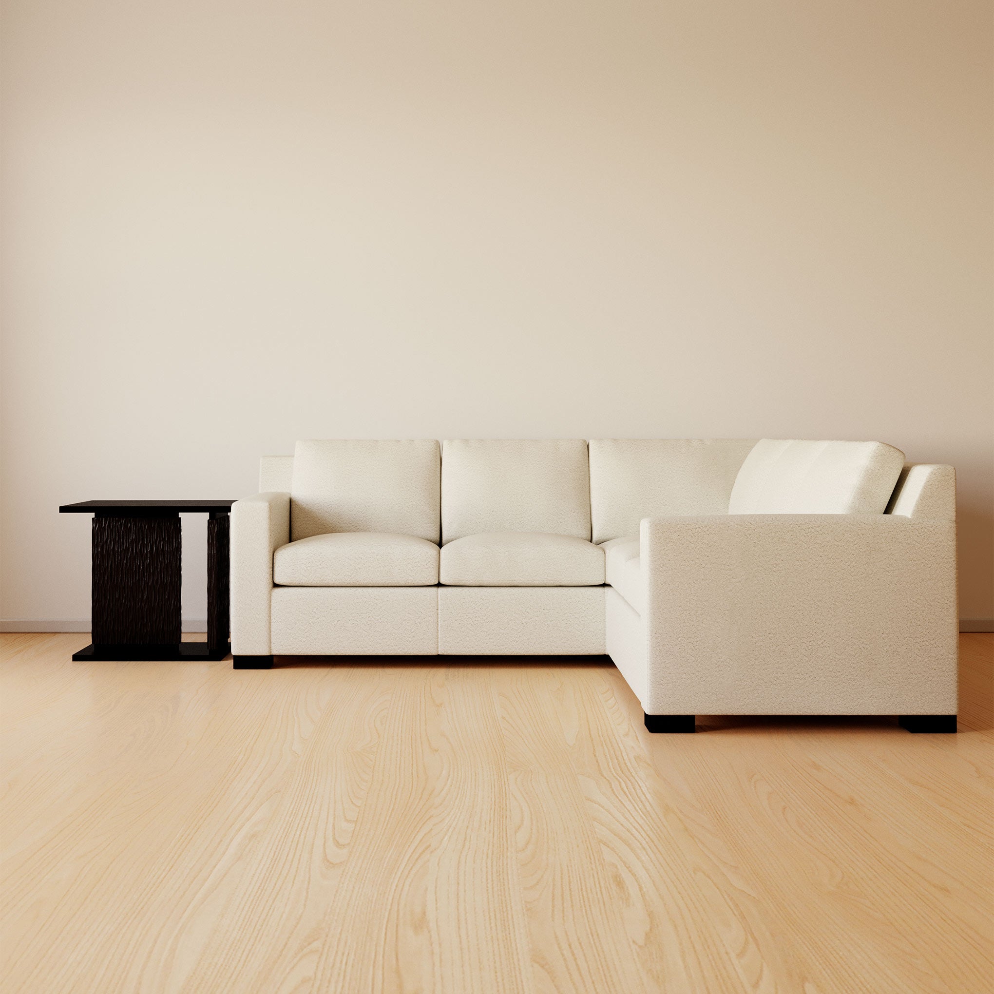Modern Canton Side Table - Small Accent Table for Living Room, Bedroom, or Office - Stylish End Table with Sturdy Metal Frame & Wooden Top - Perfect for Coffee, Books, or Decor
