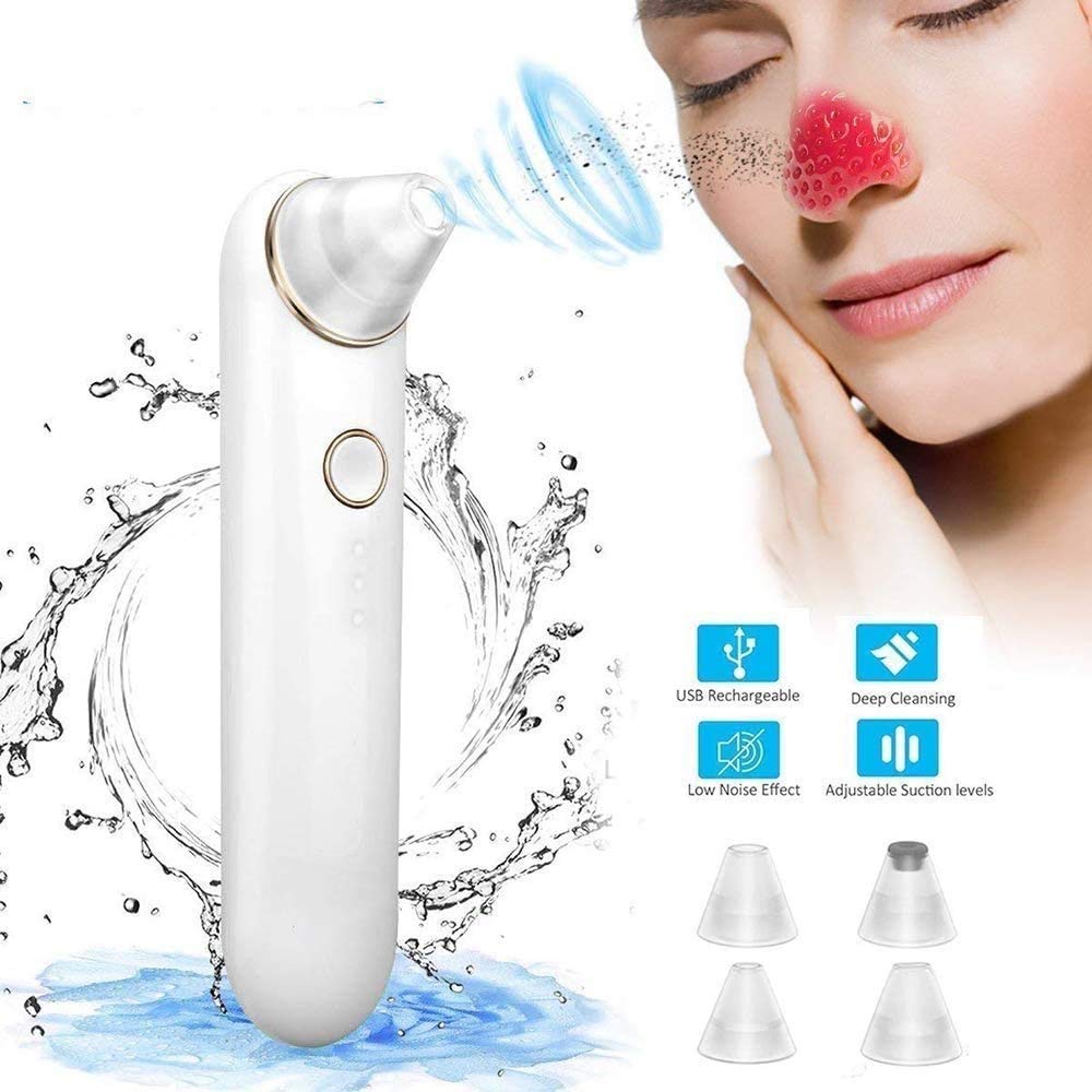 **Electric Blackhead Remover Pore Vacuum Cleaner - USB Rechargeable Facial Pore Cleaner for Acne, Comedones & Whitehead Removal | Perfect for At-Home Skincare & Spa Treatments**