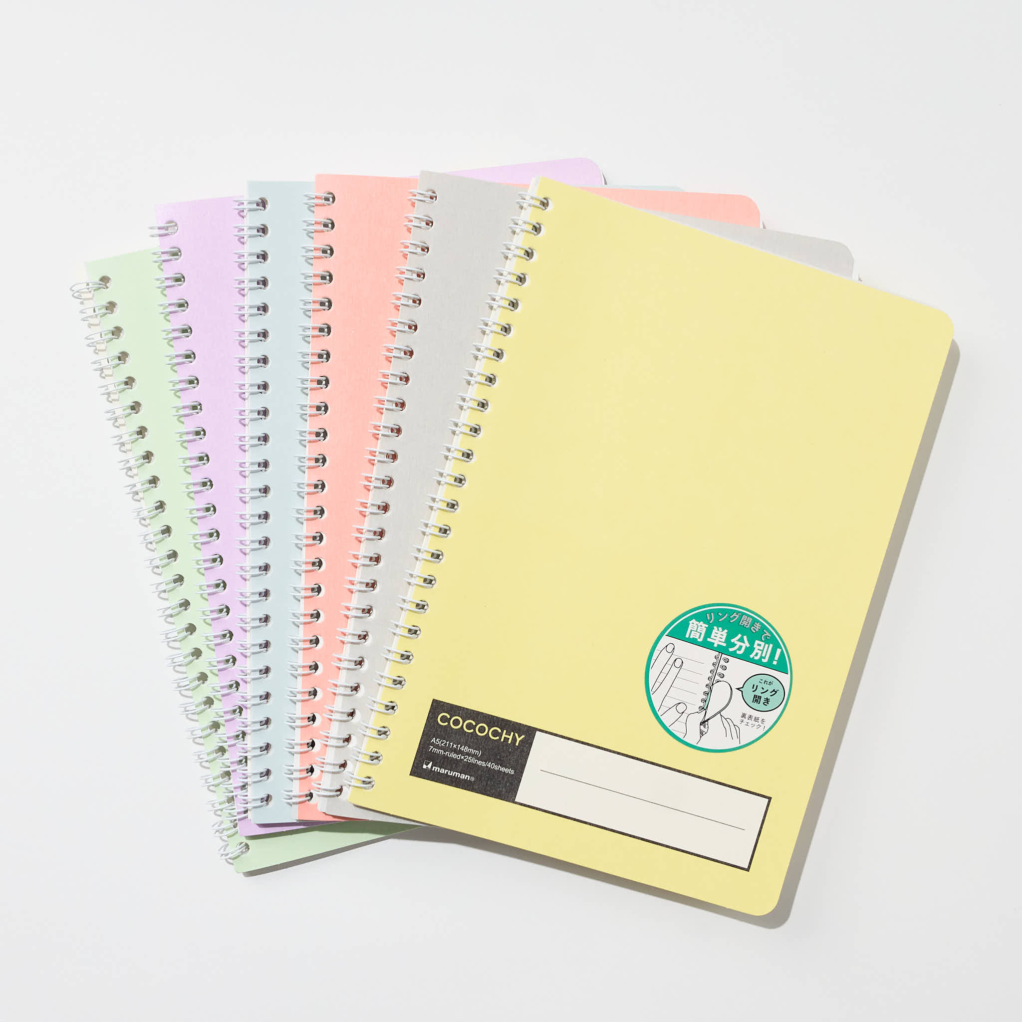 COCOCHY A5 Notebook - Premium Spiral Bound Journal for School, Office & Note Taking - Durable Maruman Paper for Smooth Writing - Ideal for Students, Professionals & Daily Planning