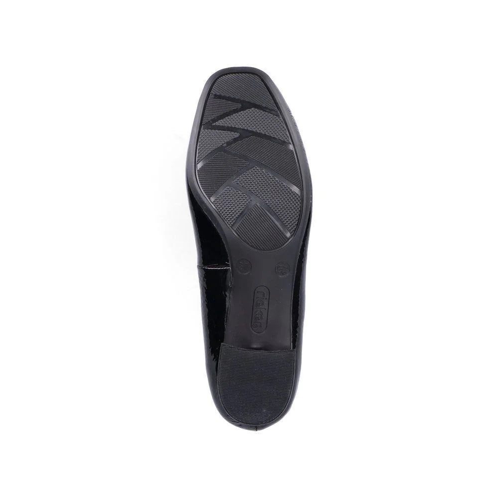 Rieker 49260 Women's Black Comfort Shoes - Stylish & Lightweight for Work, Walking & Everyday Wear