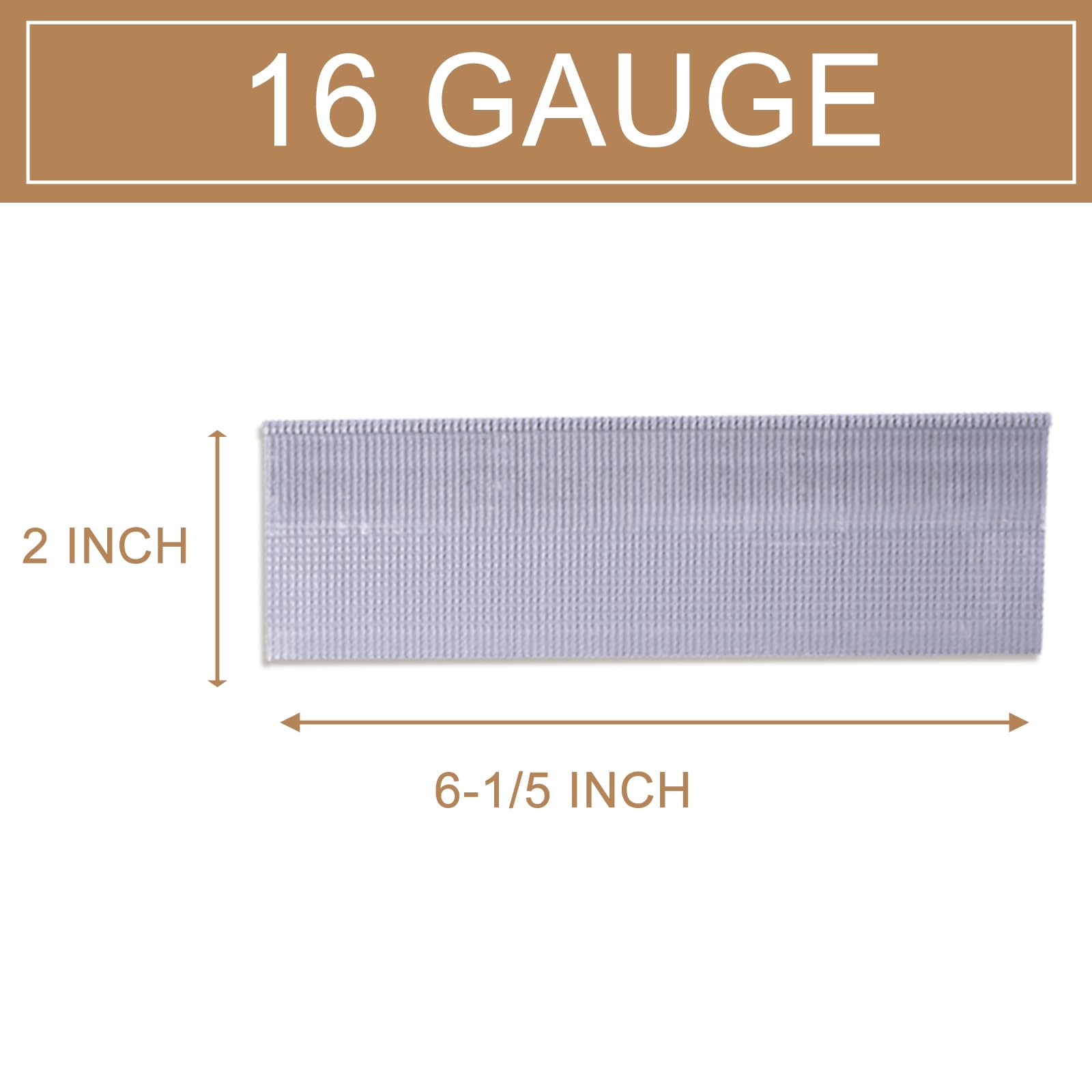 BHTOP 2 Inch 16 Gauge L-Cleat Flooring Nails (1000 Pack) - Premium Hardwood Floor Installation Nails for DIY Projects and Professional Use