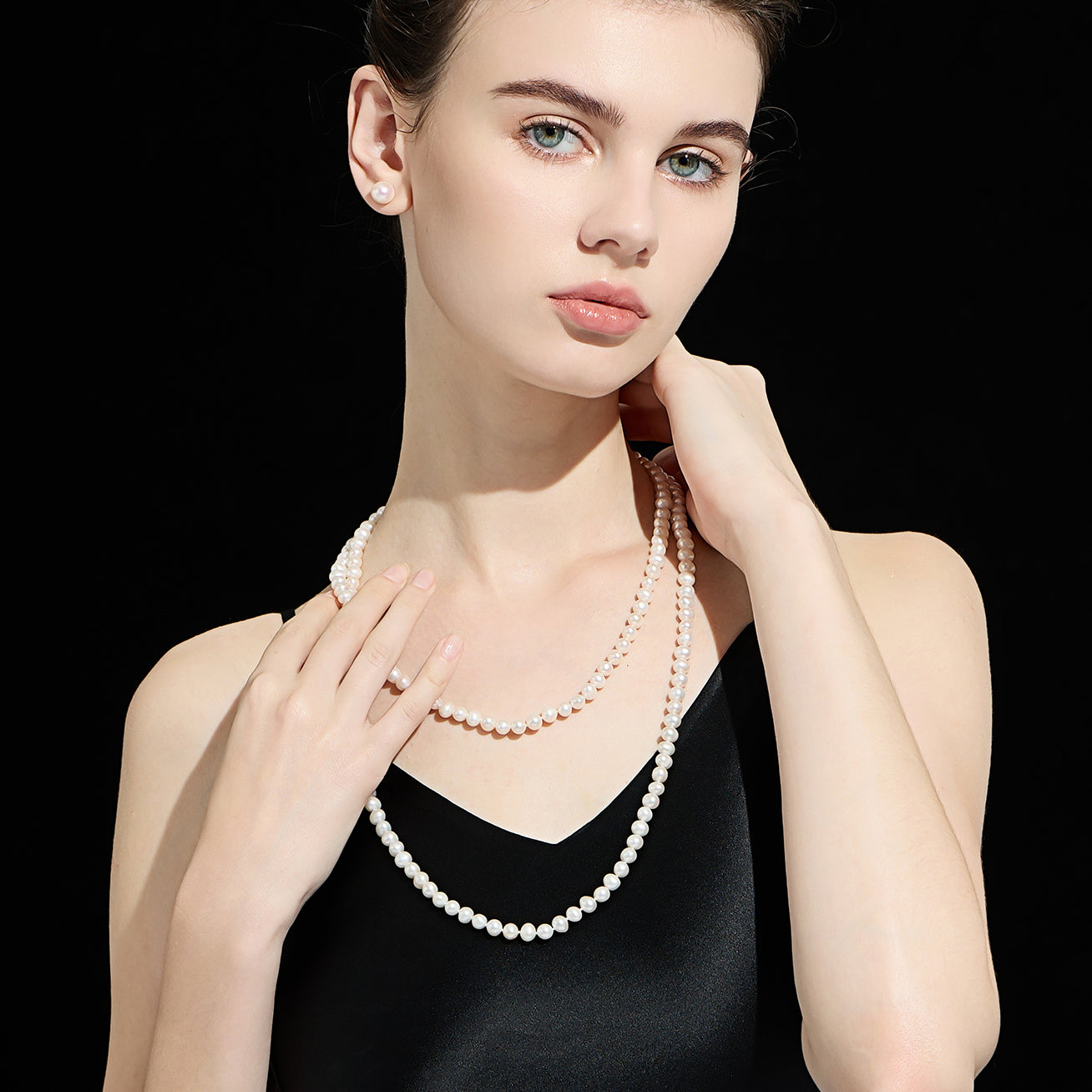 1.2 Meter Long Freshwater Pearl Necklace WN00610 - Elegant & Timeless Jewelry for Women, Bridal, Party & Special Occasions
