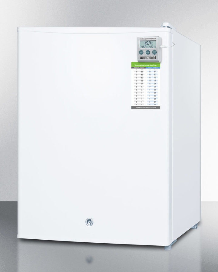 Accucold FS30L7MED Compact All Freezer - 1.1 Cu Ft Energy Efficient Upright Freezer with External Thermometer & Lock for Home, Office, or Dorm Use - Perfect for Storing Frozen Foods, Ice Cream, and Meal Prep