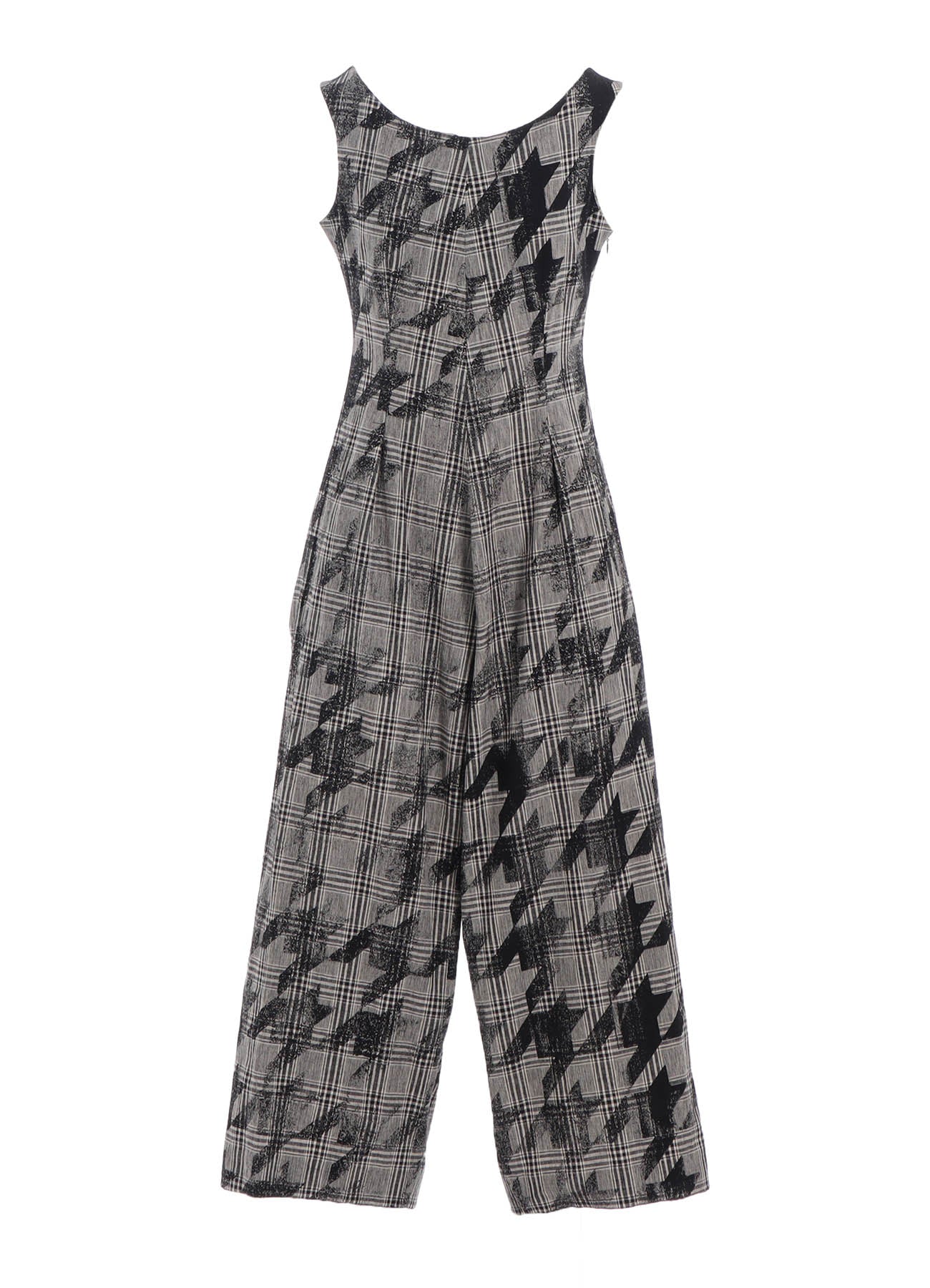 Cotton Linen Plaid Big Houndstooth Overalls - Stylish & Comfortable Jumpsuit for Women, Men | Perfect for Casual Outings, Workwear & Fashion Statements
